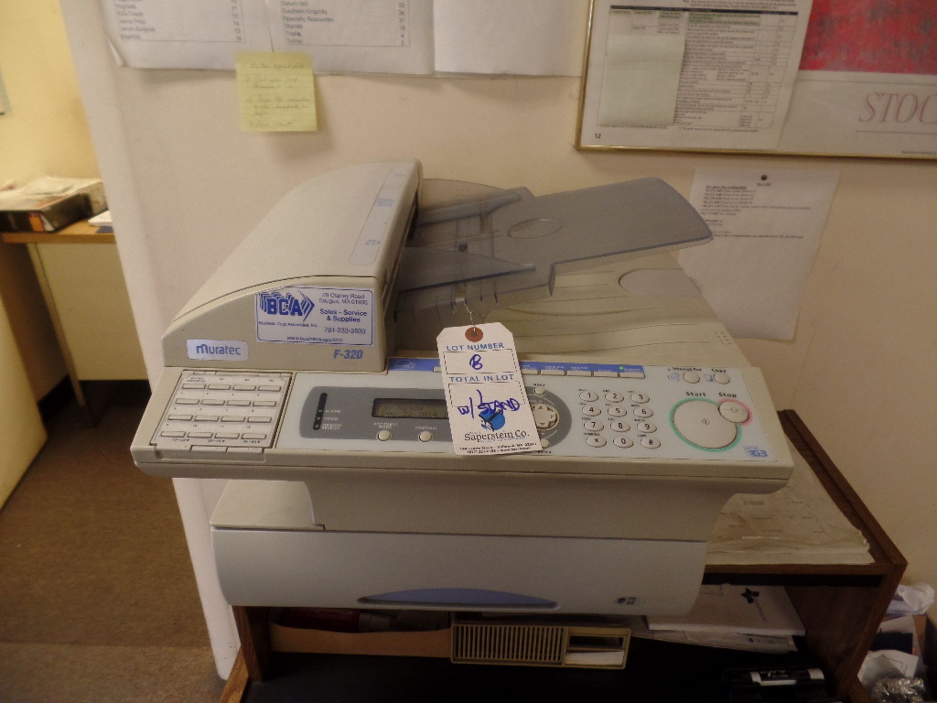 {LOT} Muratec #F320 Copier/Fax w/ Stannd