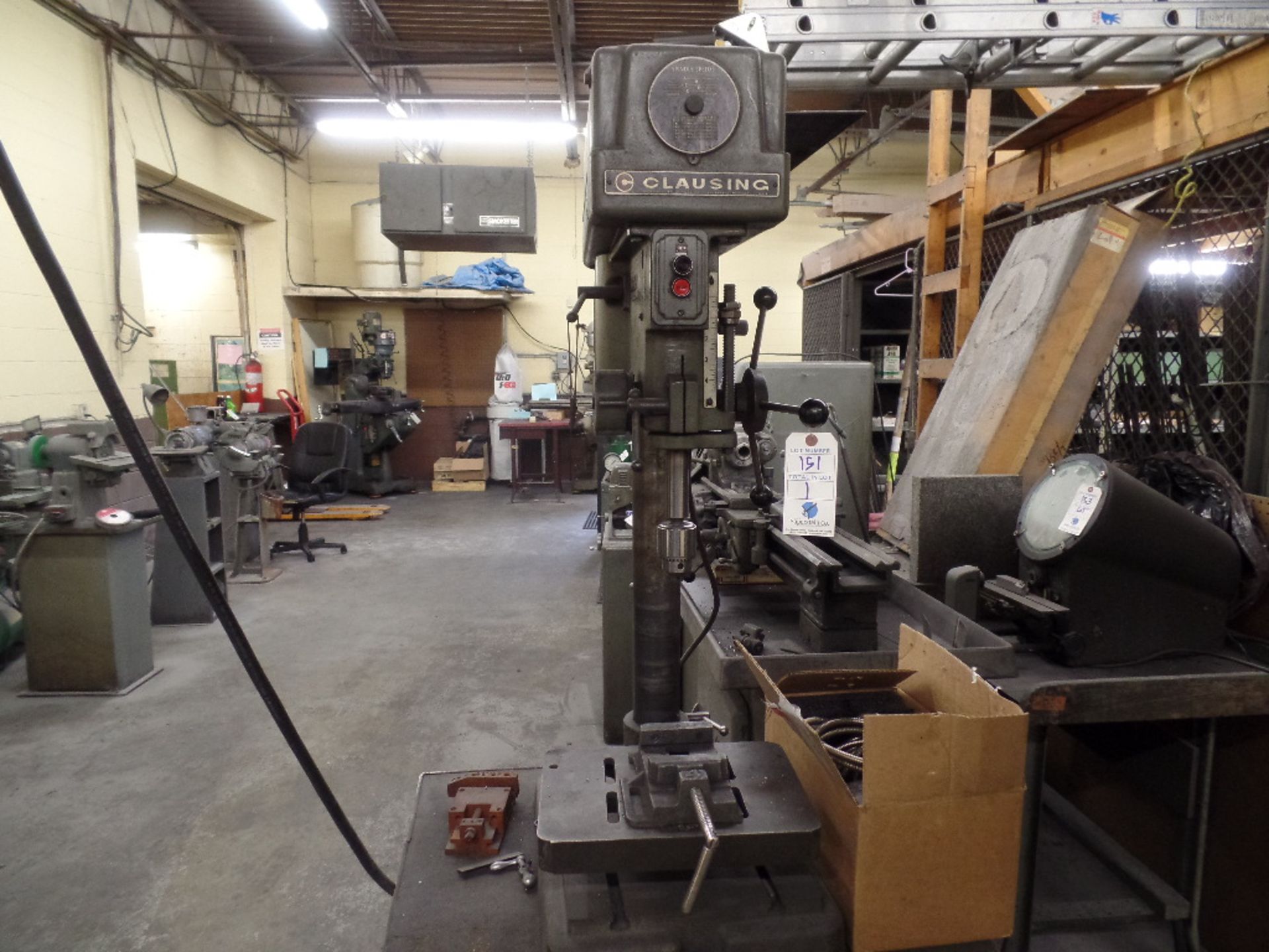 Clausing #16ST Variable Speed Drill Press w/ Stand & Acces
