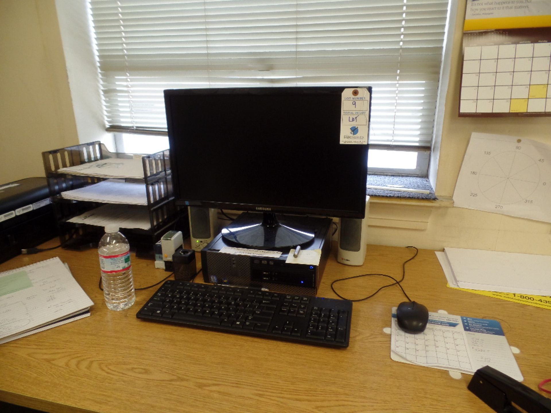 {LOT} Asst. Office Electronics c/o 2 PC's, 2 Monitors, 3 Printers, Shredder, Brother P-Touch & 2