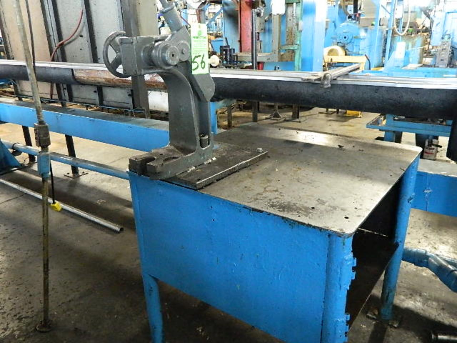 Steel Table with Dake Press # 102