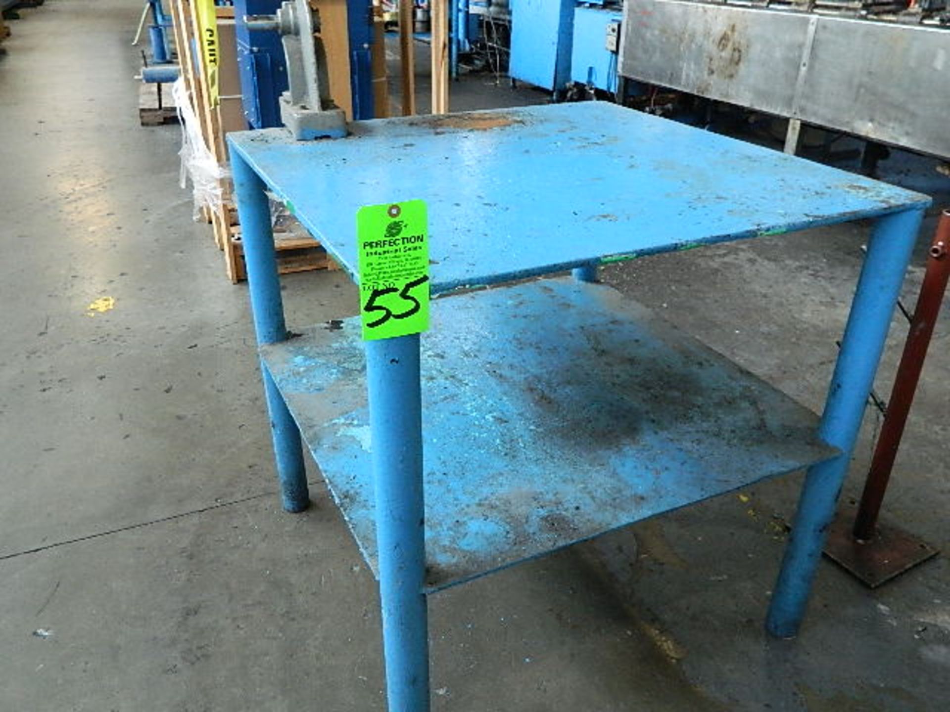 Steel Table with Small Harbor Press