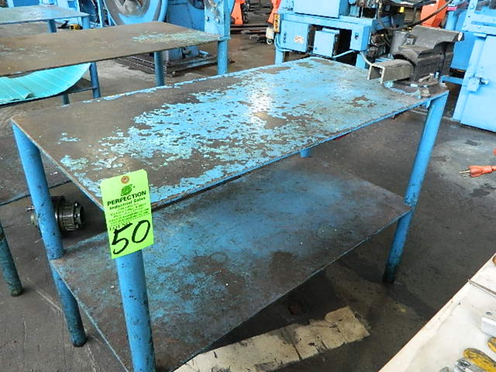 Steel Table 24" x 48" with Vise