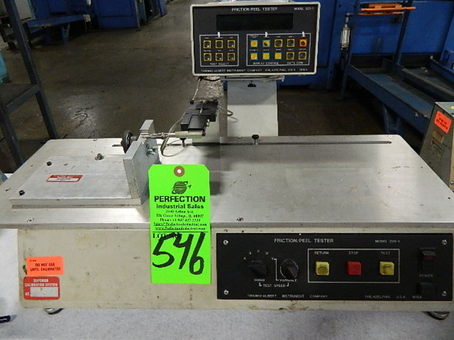 FRICTION/ PEEL TESTER M/N225-1; SPSX #14310