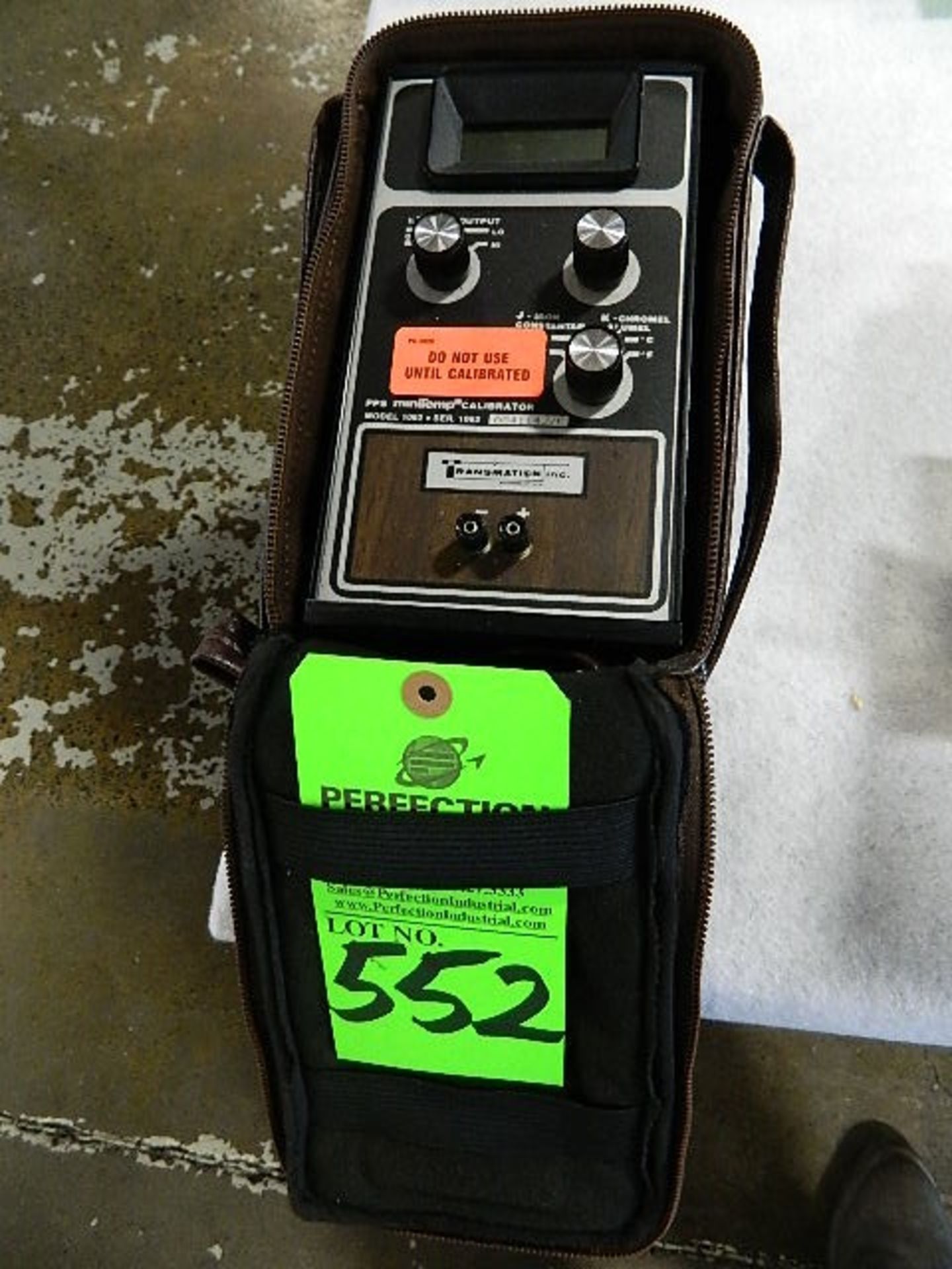 PPS Minitempt Calibrator M/N1062; S/NA5114J/K