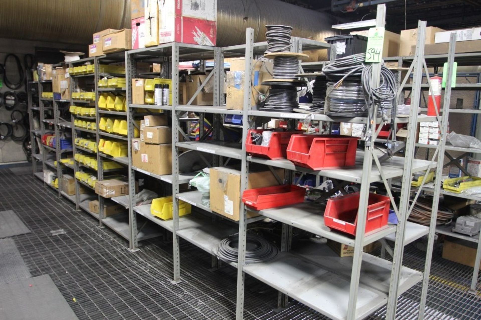 Maintenance Area Comprising (5) Rows of Shelving Units and Contents - Image 9 of 11