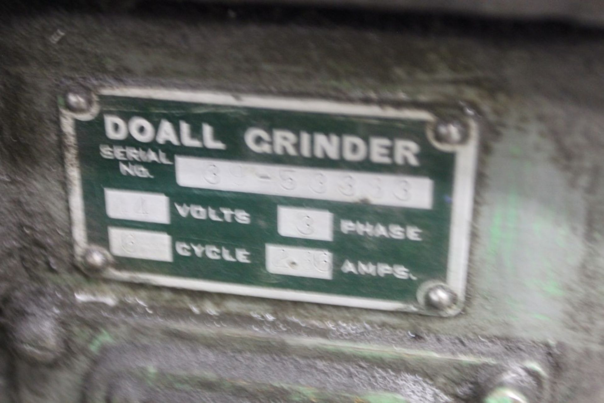 DoAll no 6 Surface Grinder, S/N. 3-53383 - Image 3 of 3