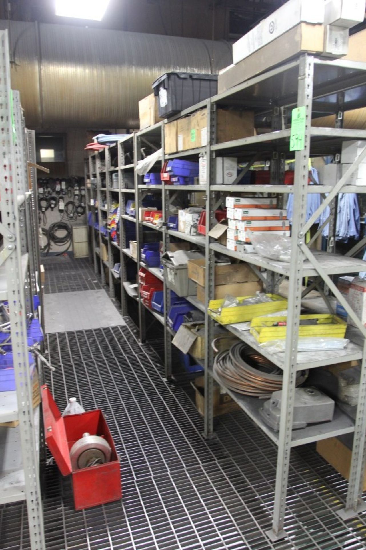 Maintenance Area Comprising (5) Rows of Shelving Units and Contents - Image 8 of 11