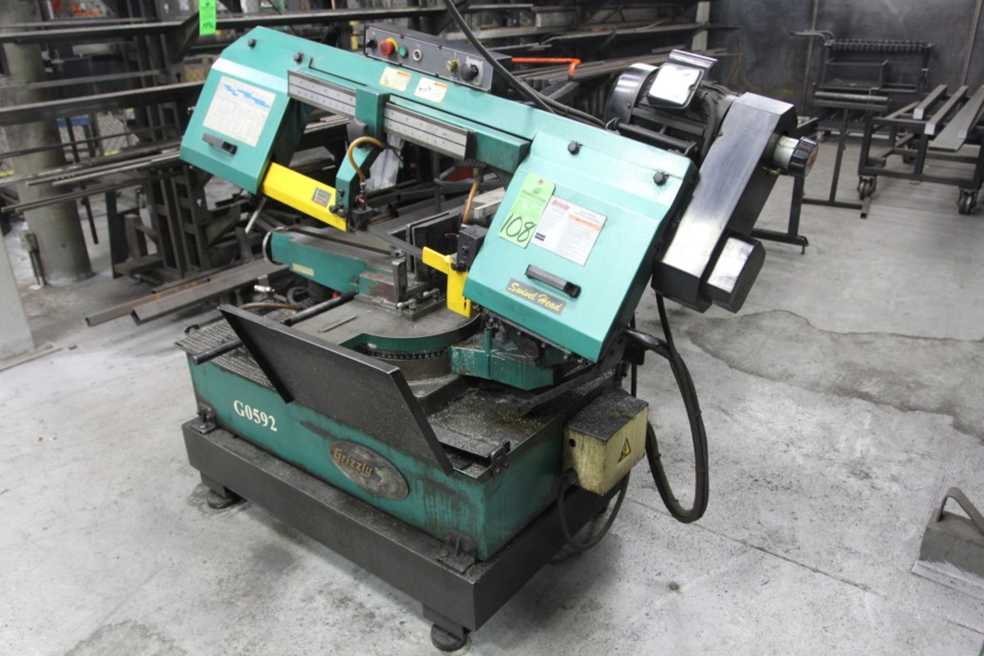 Grizzly G0592 Horizontal Bandsaw, S/N. 590476 - Image 3 of 5