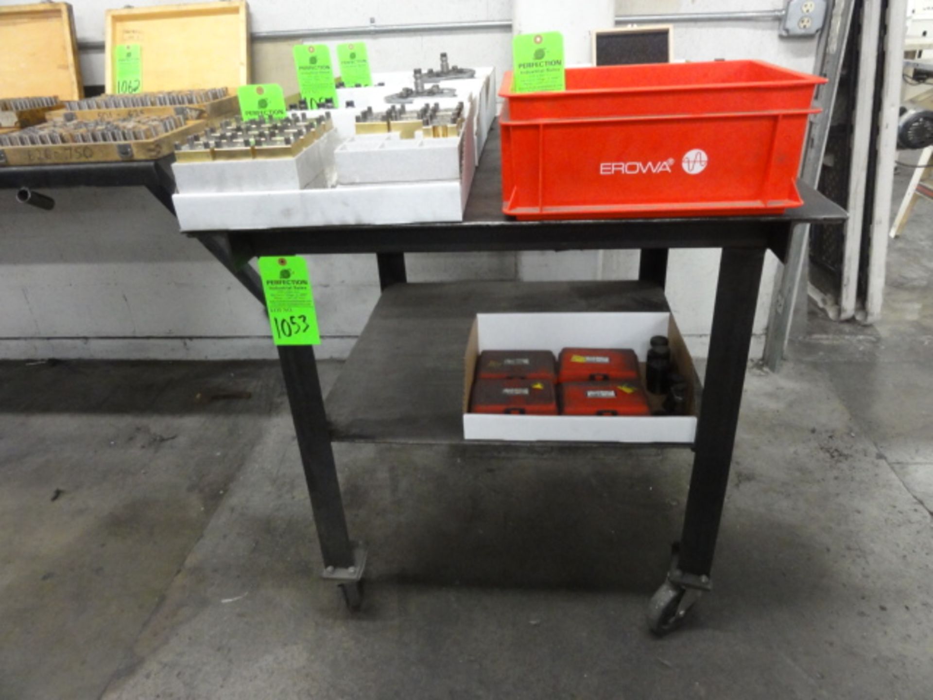 Lot of (4) 6' Folding Tables, (3) Steel Frame Wood Top Work Benches, Located in Plastics - Image 4 of 5