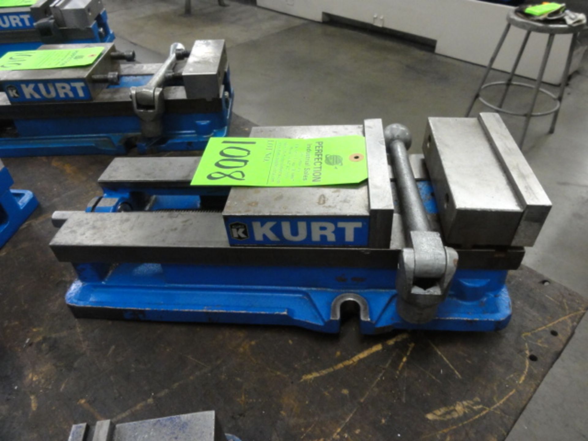 Kurt 6" Angle Lock Machinist Vise, Model D688, Located in Plastics Building, (Location: Logan)