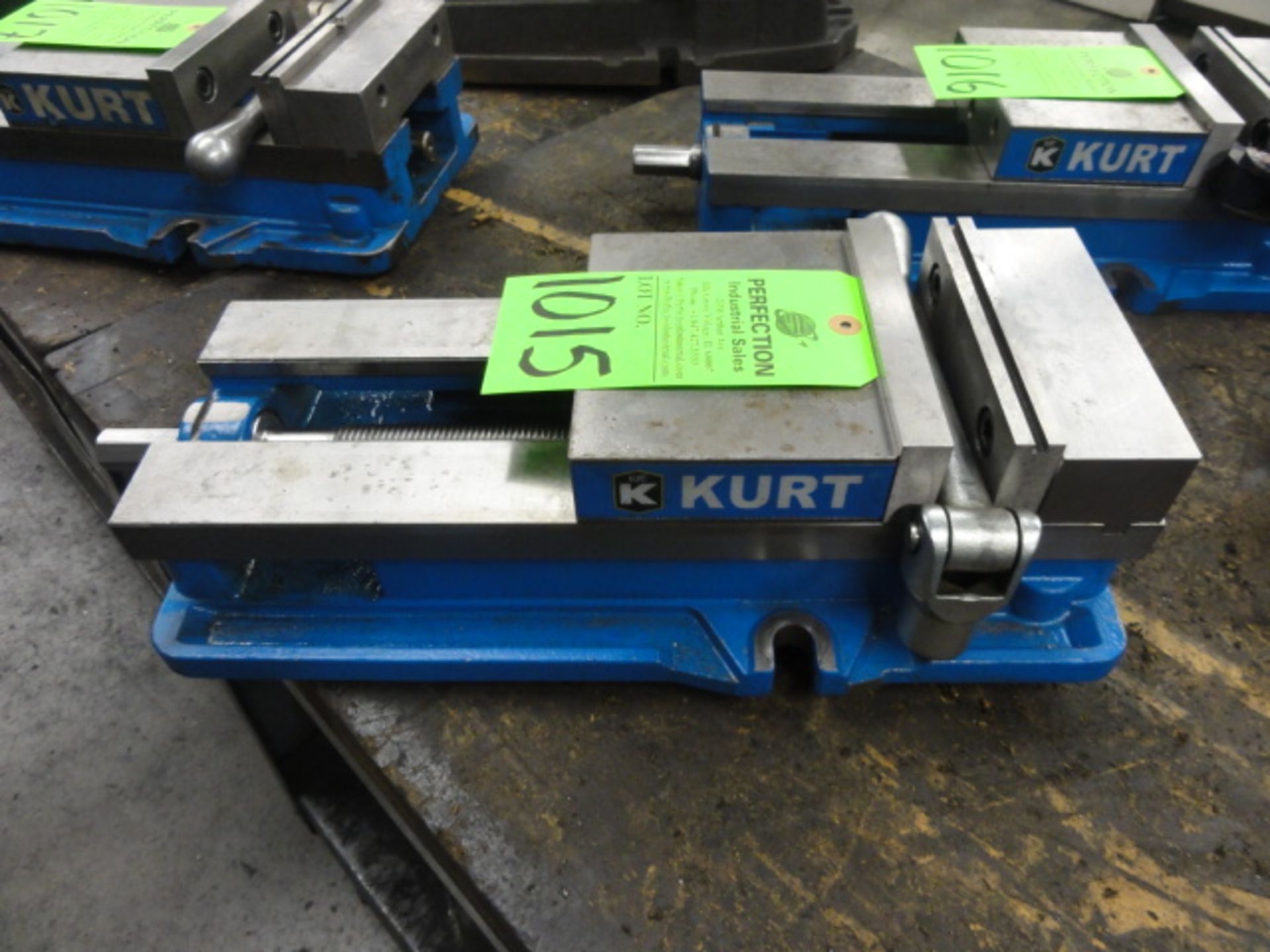 Kurt 6" Angle Lock Machinist Vise, Model D688, Located in Plastics Building, (Location: Logan)