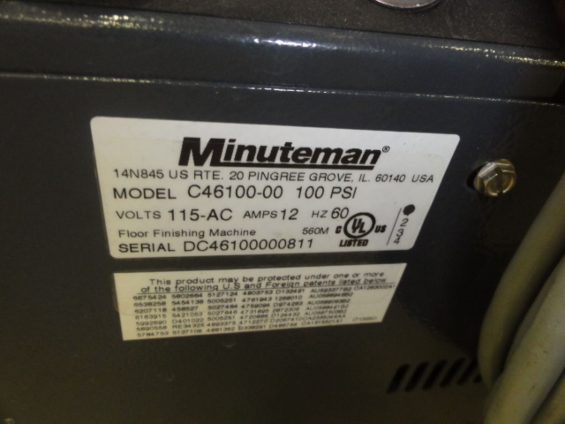 Minuteman Ambassador Model C46100-00 Carpet Washer, w/ Adjustable Brush Height, Adjustable Pressure, - Image 2 of 2