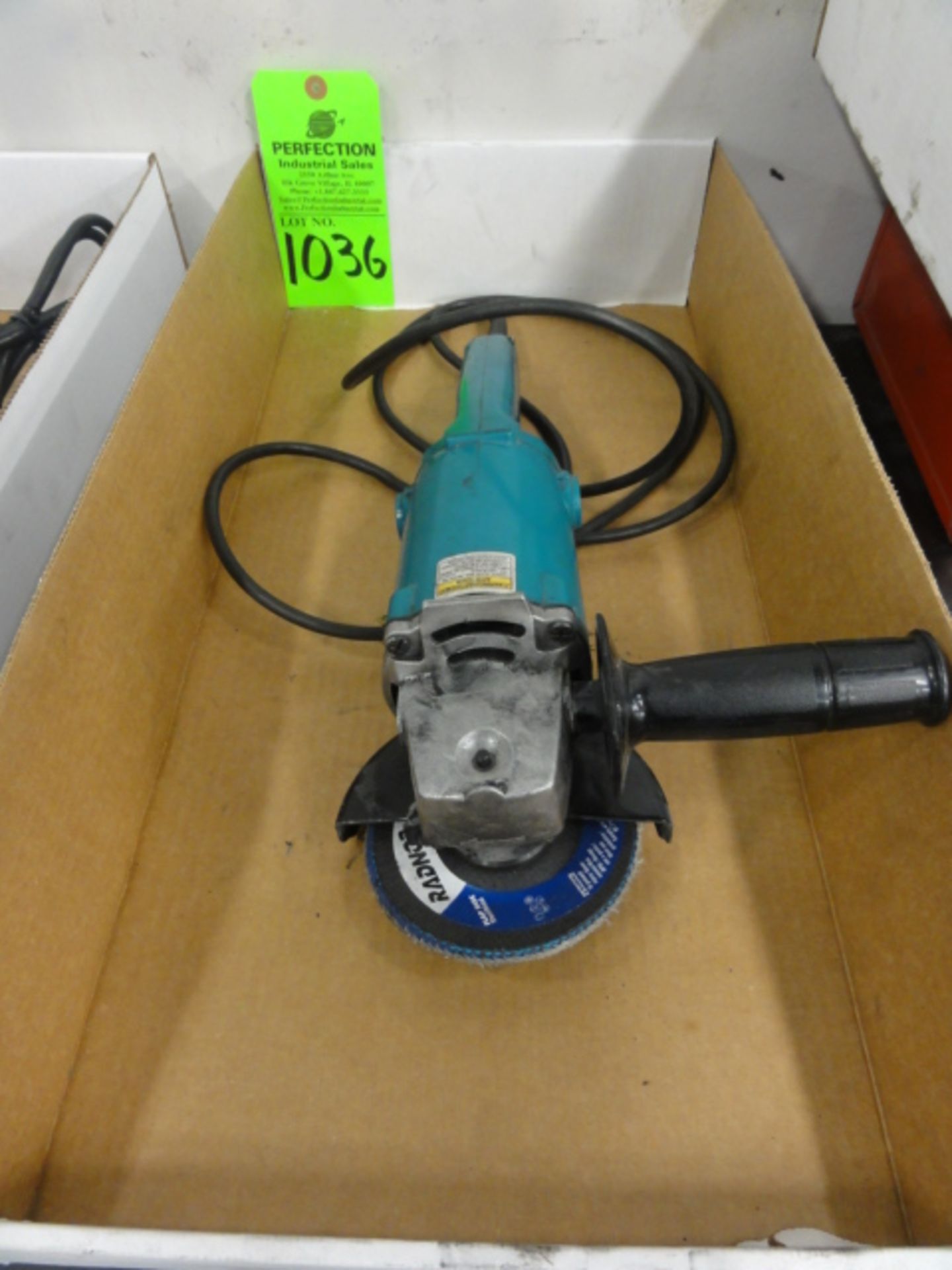 Makita Model 9005B 5" Electric Right Angle Grinder, Located in Plastics Building, (Location: Logan)