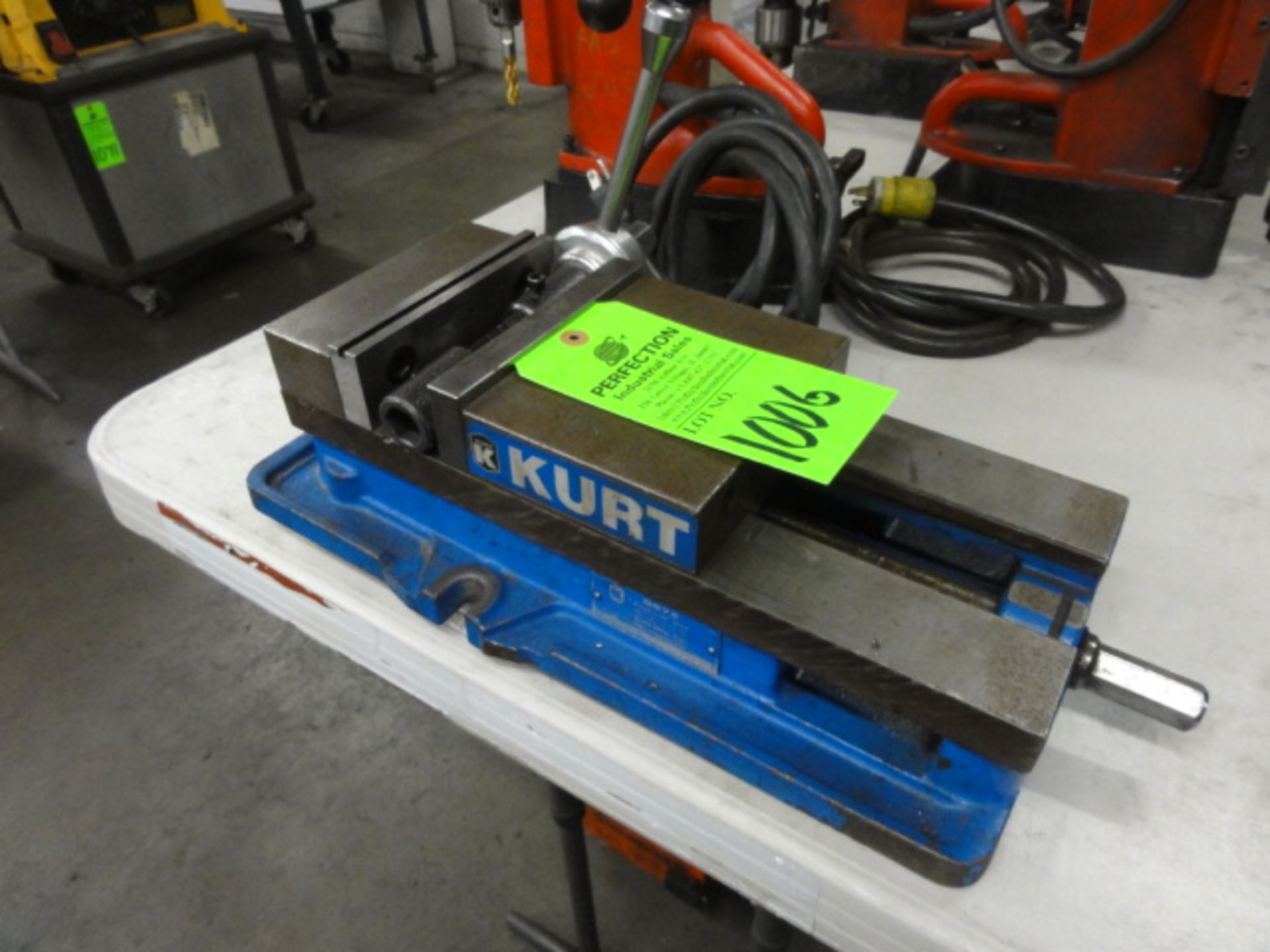 Kurt 6" Angle Lock Machinist Vise, Model D675, w/ Speed Handle, Located in Plastics Building, (