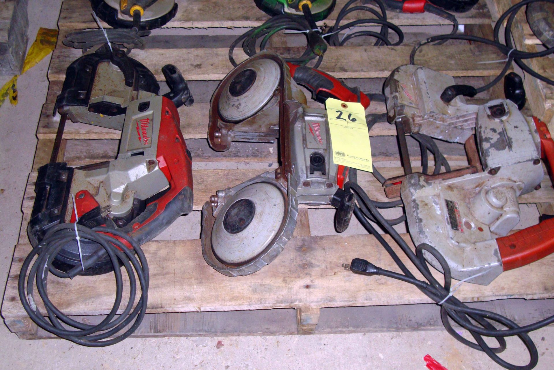 LOT OF ELECTRIC DEEP CUT BANDSAWS (3)