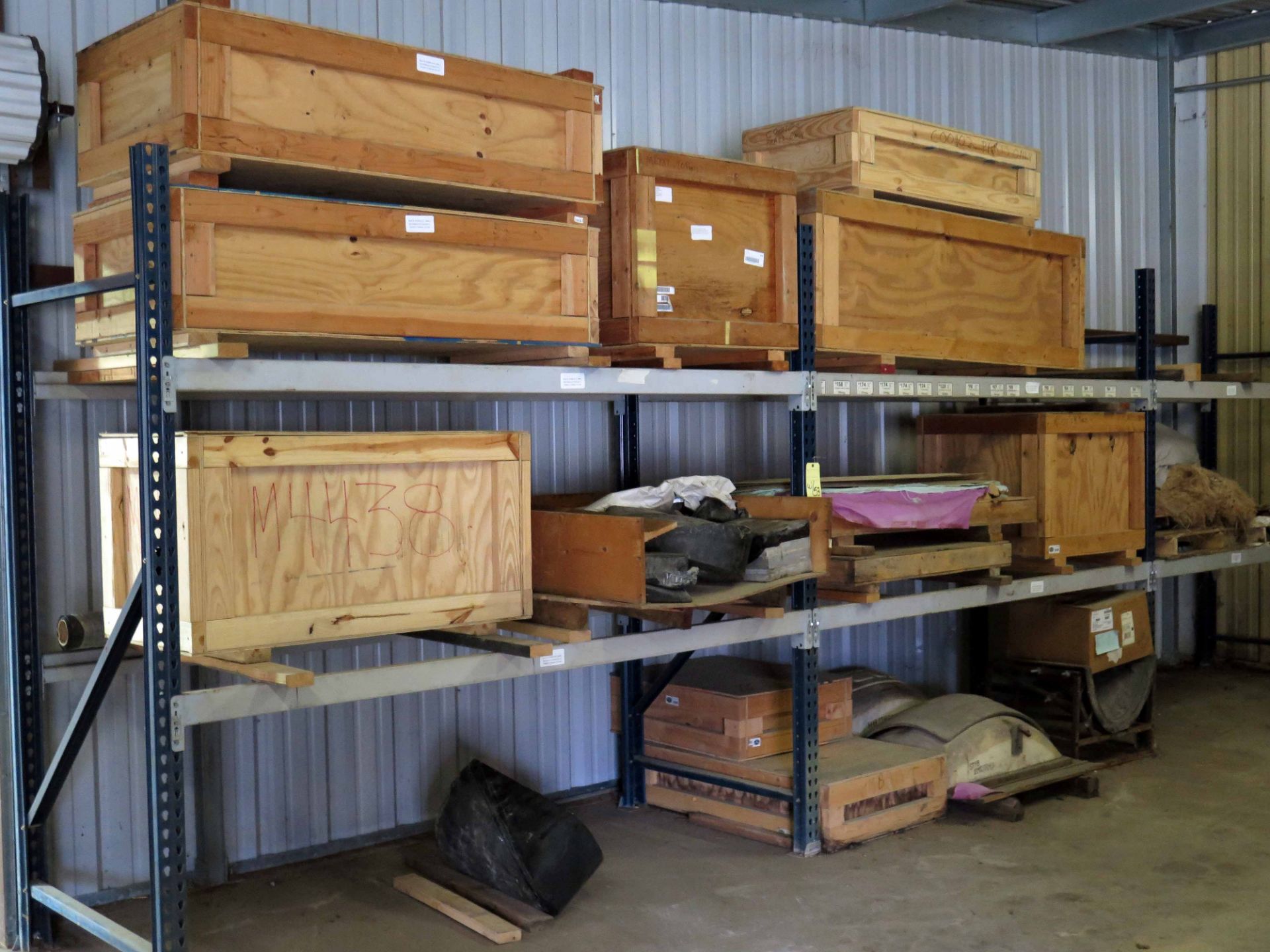 LOT OF MISC. CRATED & BOXED PARTS (contents of three pallet racks only - pallet racks not included) - Image 4 of 4