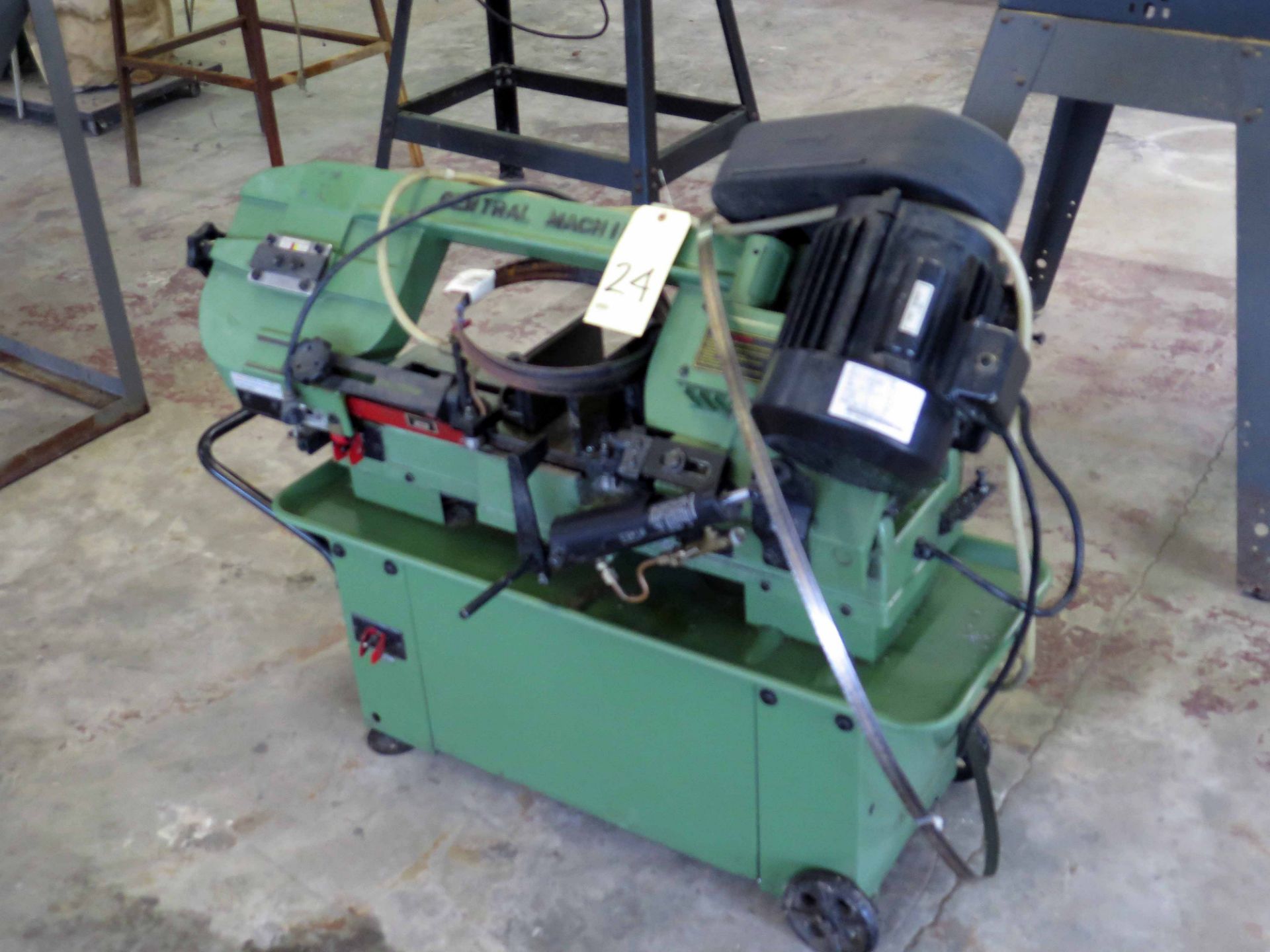 PORTABLE BANDSAW, CENTRAL MACHINERY, on wheels