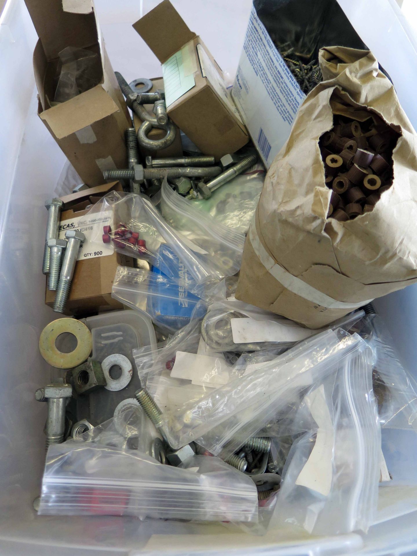 LOT OF NUTS, BOLTS, SCREWS & WASHERS