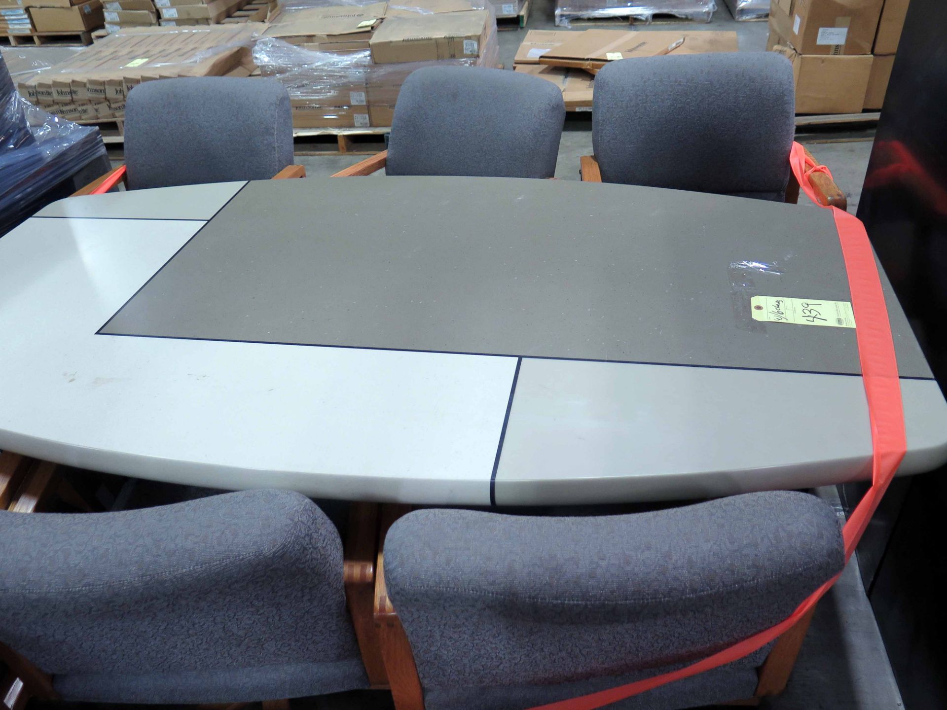 LOT CONSISTING OF CONFERENCE TABLE & (6) CHAIRS - Image 2 of 2