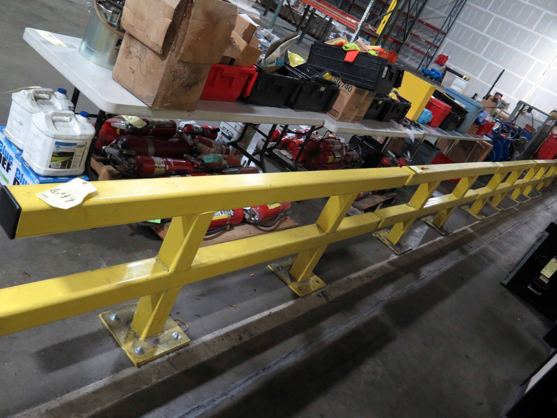 LOT OF YELLOW SAFETY RAILS, assorted - Image 4 of 7