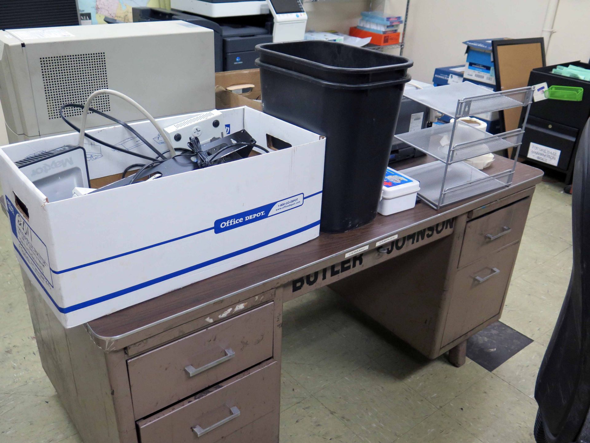 DISPATCH OFFICE, w/printers, filing cabinets, office furniture, metro rack - Image 11 of 16