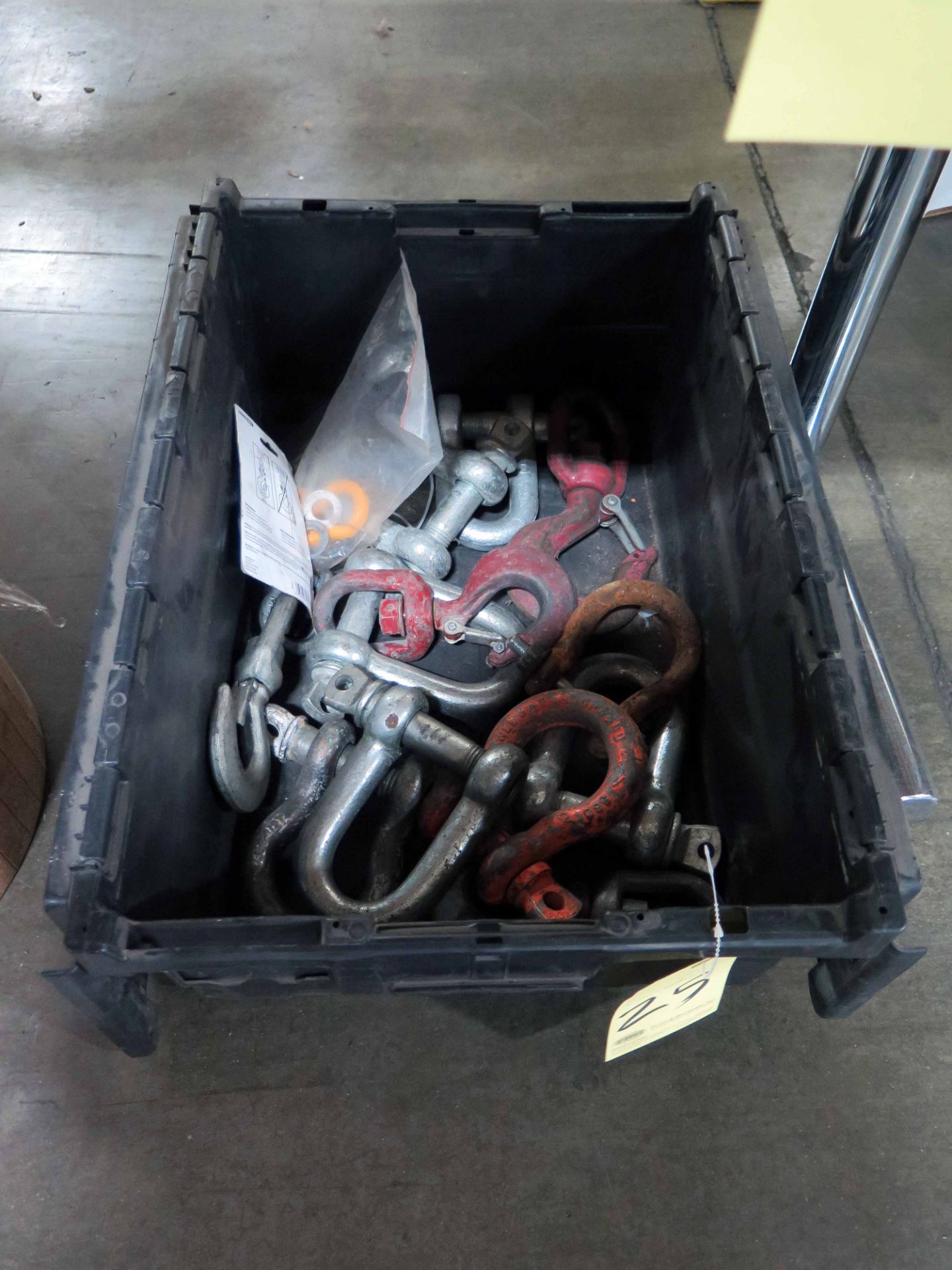 LOT OF FORKLIFT HOOKS (in one tub)