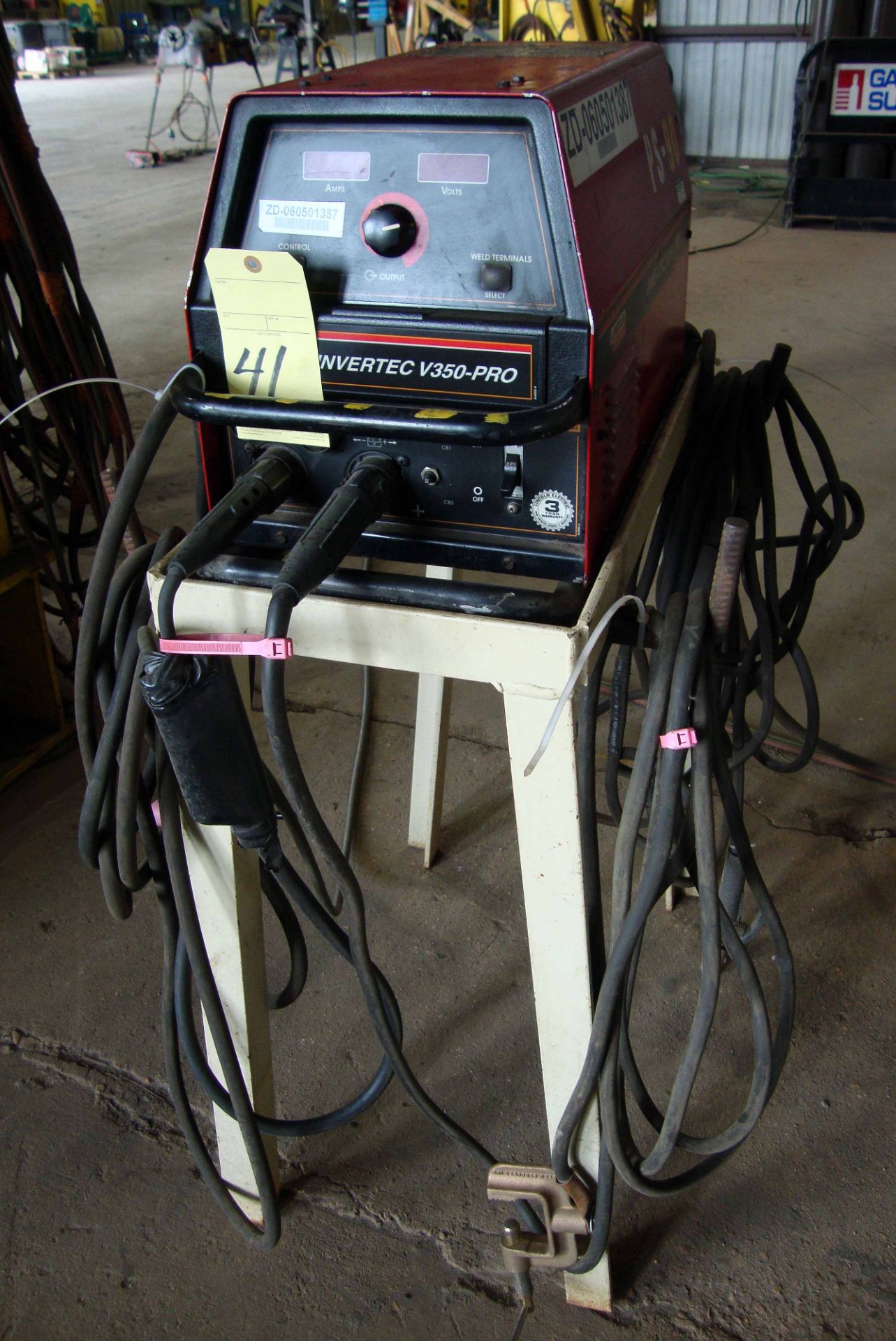 WELDER, LINCOLN INVERTEC MDL. V350PRO, 350 amps @ 32 v., 600% duty cycle, TIG torch, S/N