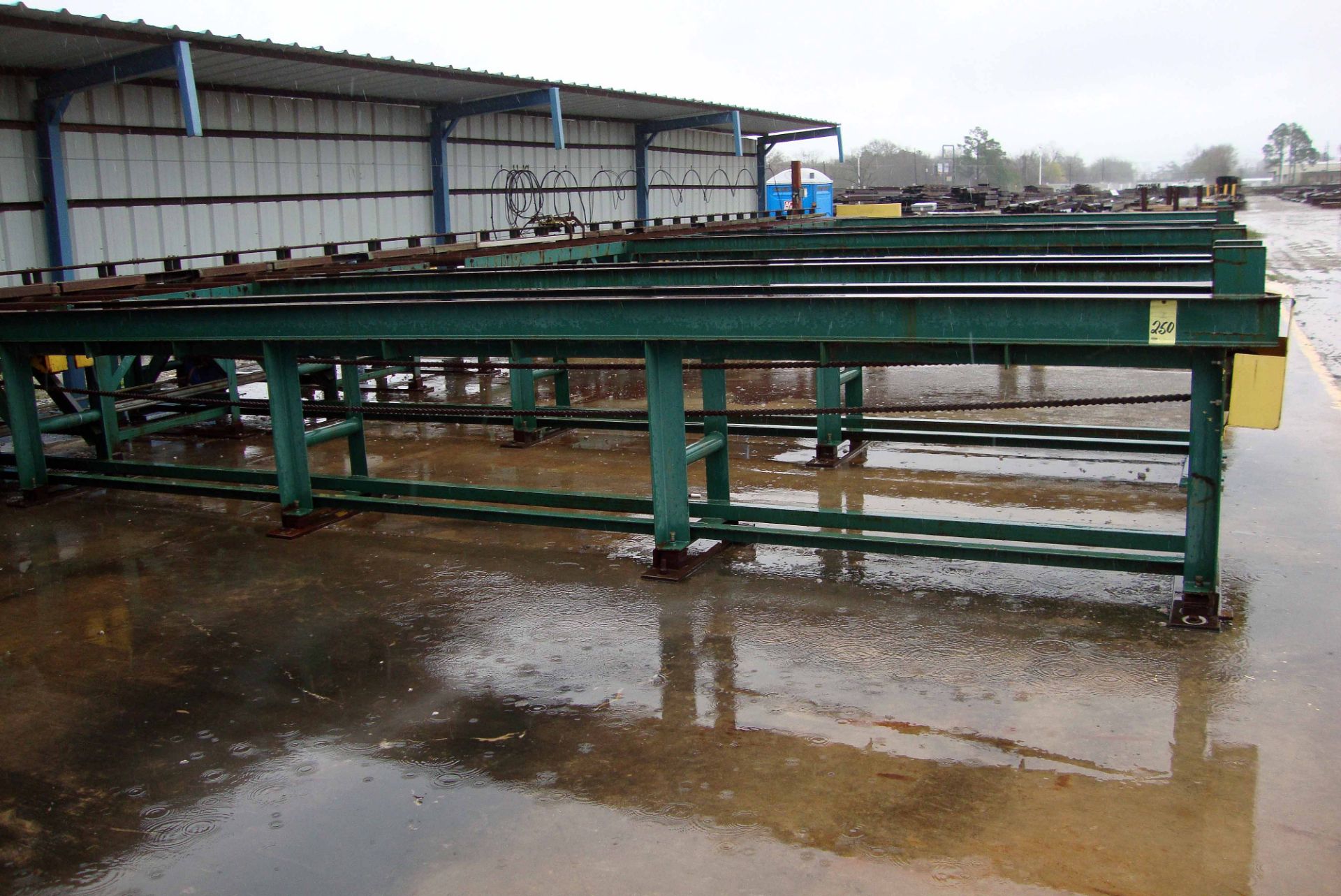 LOT OF INFEED CONVEYORS, CONTROLLED AUTOMATION, approx.. 65â€™ overall length, 47â€ power roller