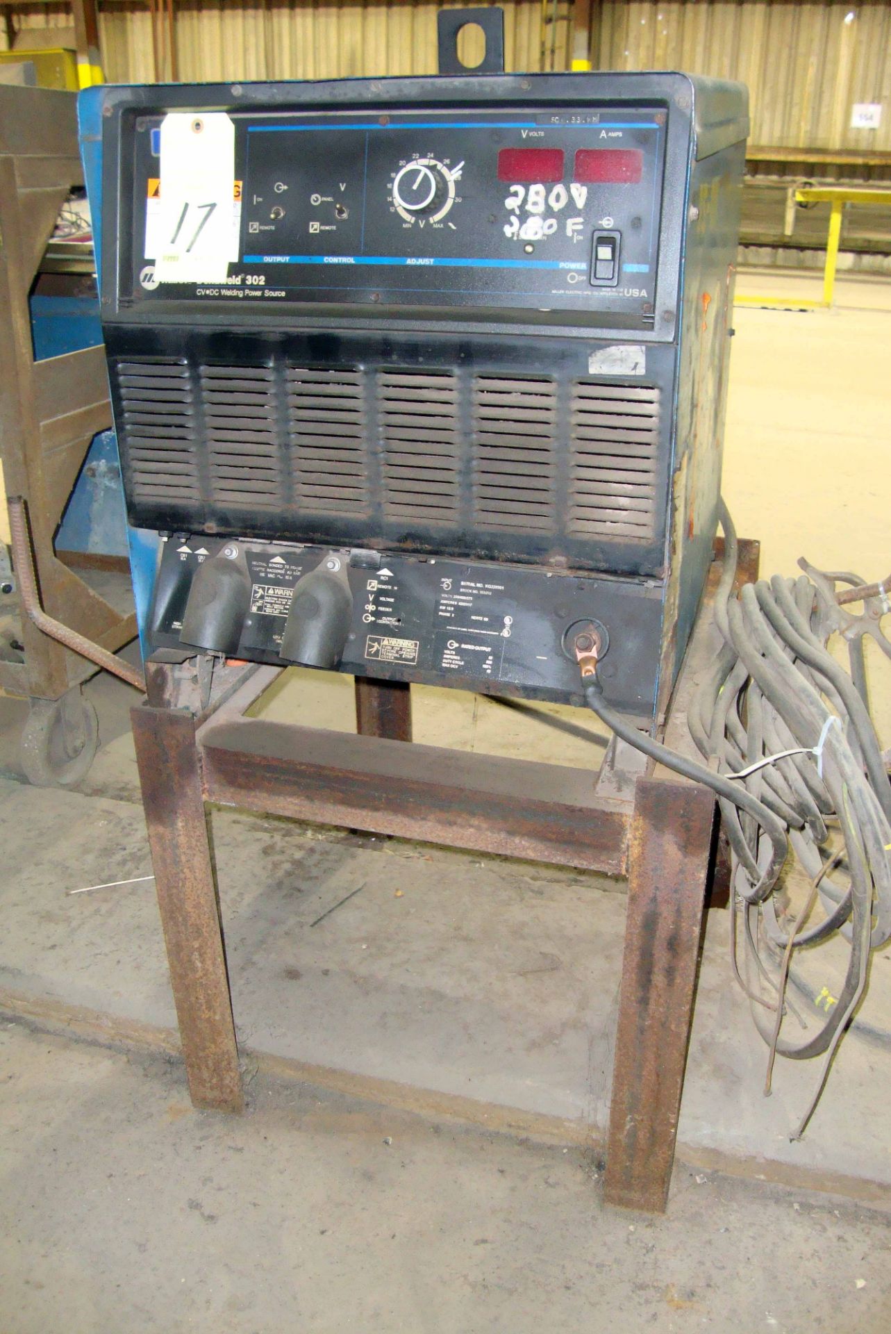 WELDER, MILLER DELTAWELD MDL. 302, 300 amps @ 32 v., 100% duty cycle, S/N KG220901