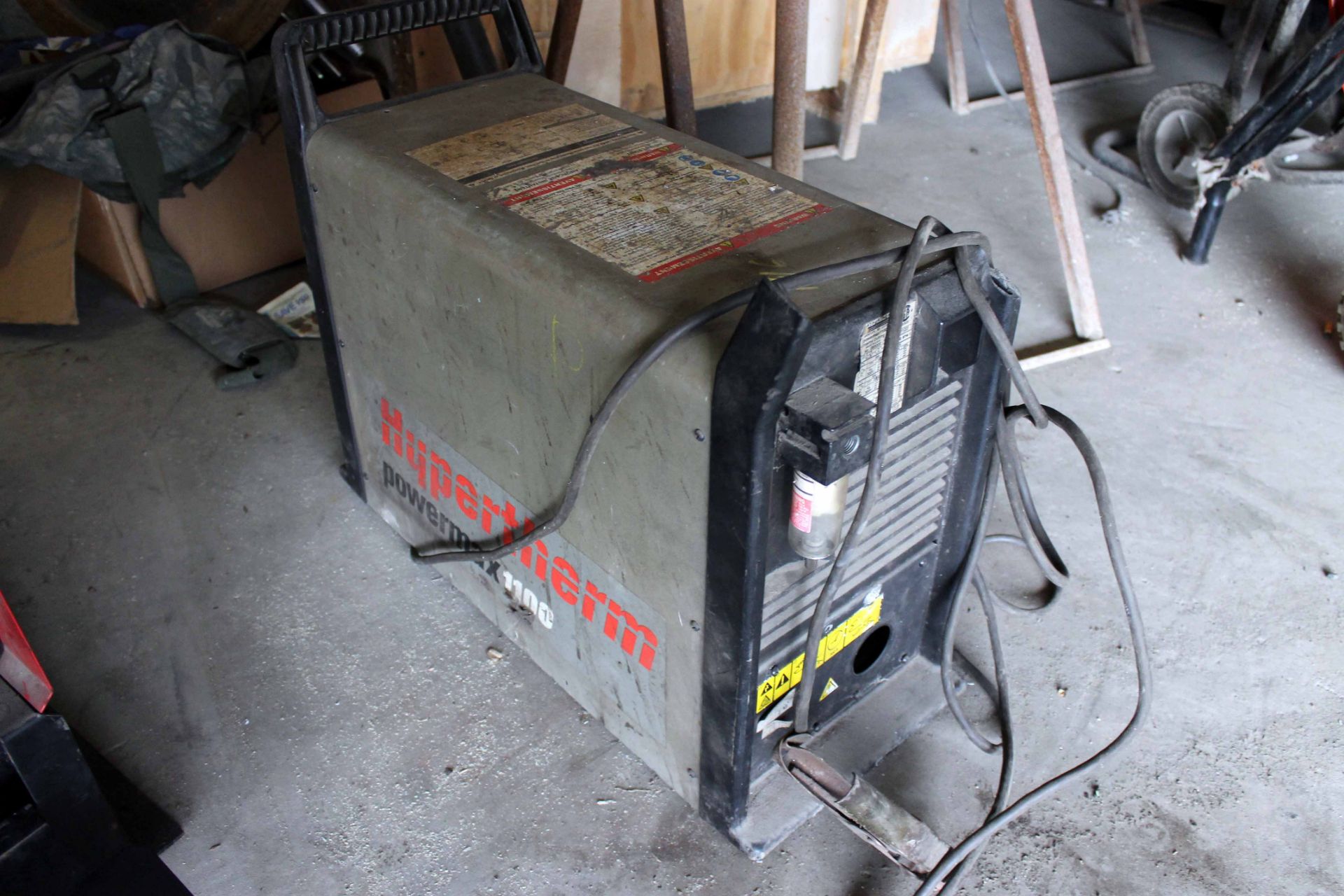 PORTABLE PLASMA CUTTER, HYPERTHERM MDL. POWERMAX 1100C, S/N 1100-011223 (Location E-Beaumont) F.O.B.