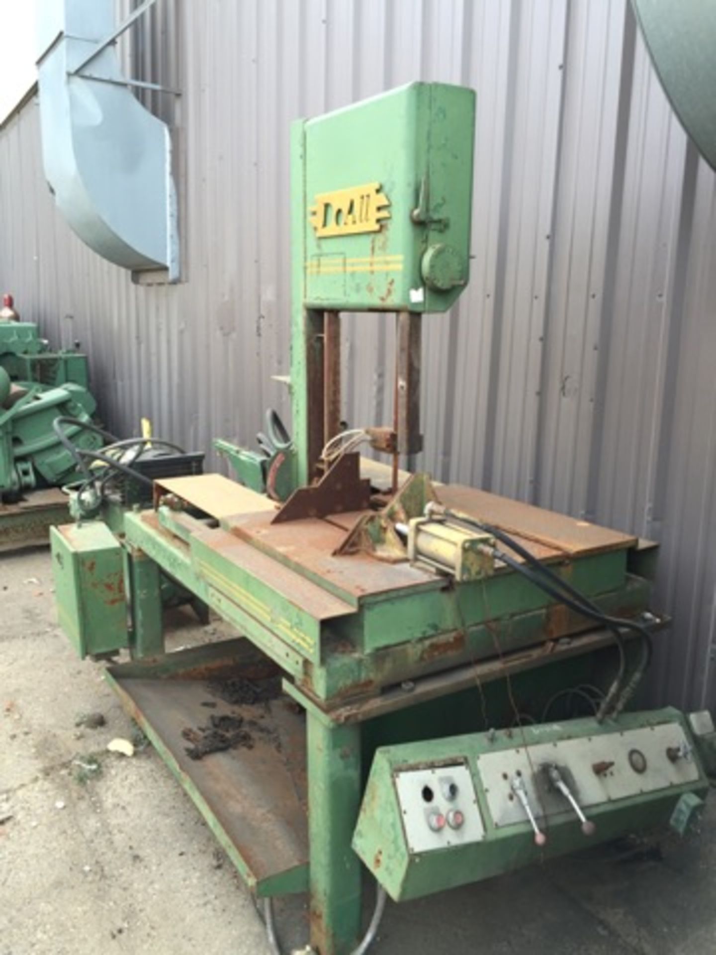 TILT FRAME VERTICAL BANDSAW, DOALL MDL. TF-14H, 14" x 21" cap., 230V/3ph/60, S/N 363-76168 (Location - Image 2 of 4