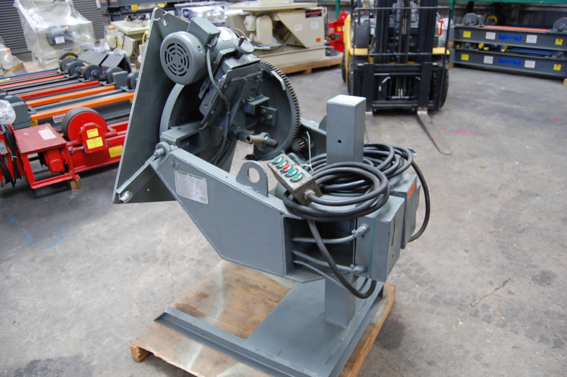 WELDING POSITIONER, UNIQUE 1,000 LB. CAP., Mdl. UPC10, 29" x 29" table, 480 v. input, S/N 101841  ( - Image 5 of 5