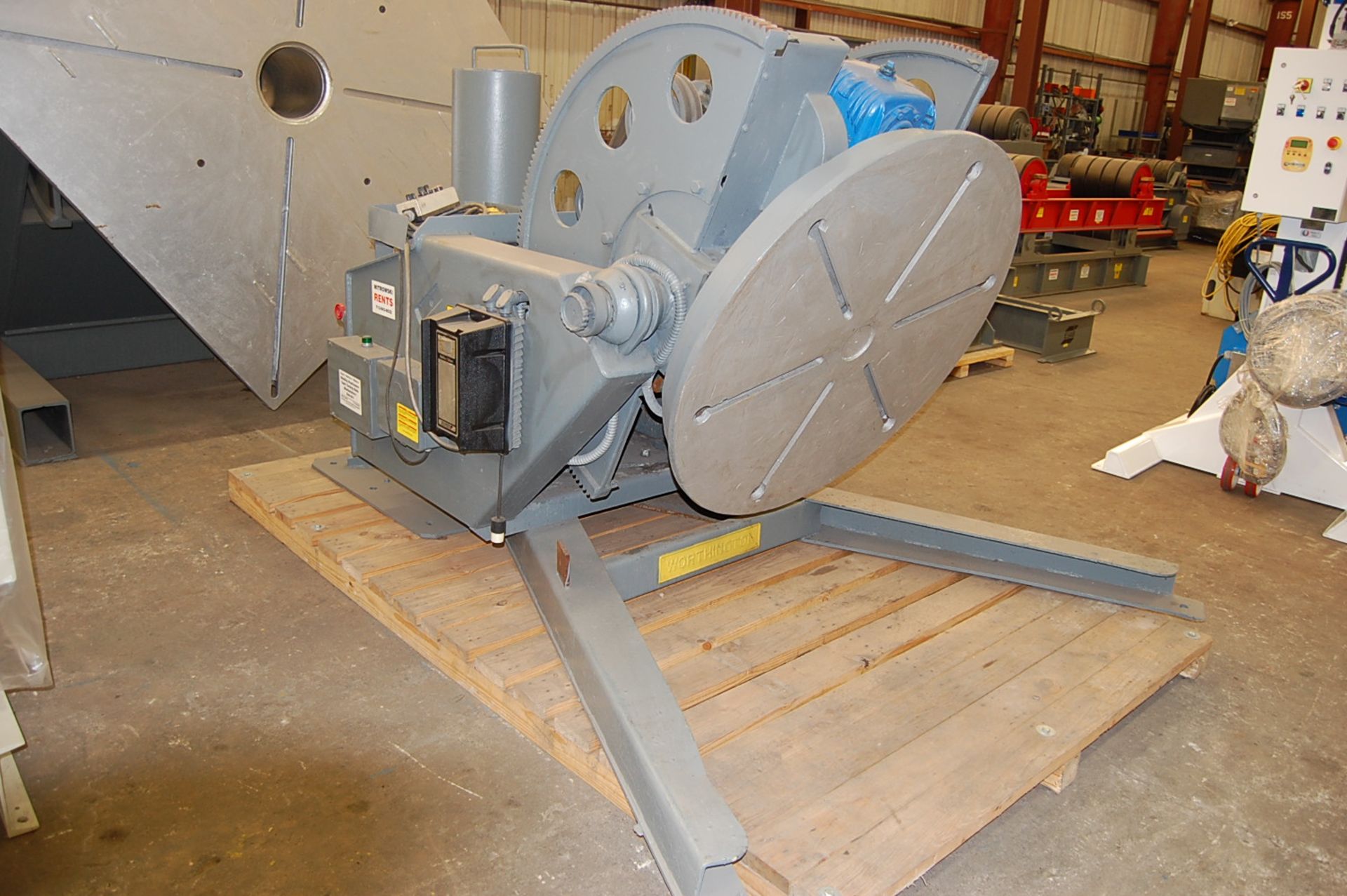 WELDING POSITIONER, RANSOME/WORTHINGTON 6,000 LB. CAP., 48" table, Reliance Electric SCR spd. - Image 2 of 4