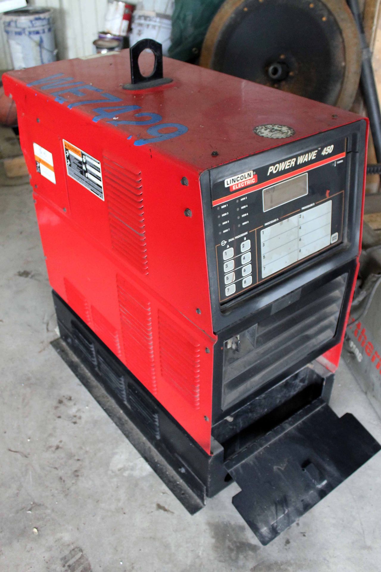 WELDING POWER SOURCE, LINCOLN POWERWAVE MDL. 450, 450 amp cap., S/N U1970910120 (Location E-