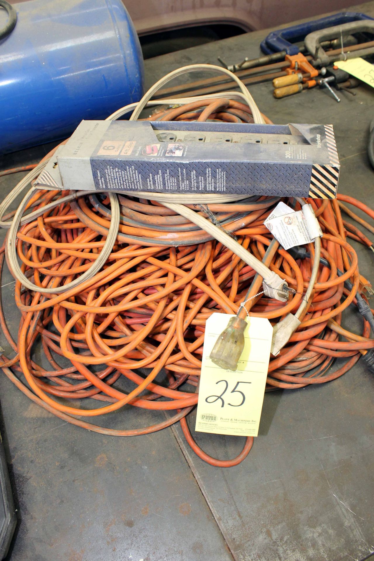 LOT OF EXTENSION CORDS