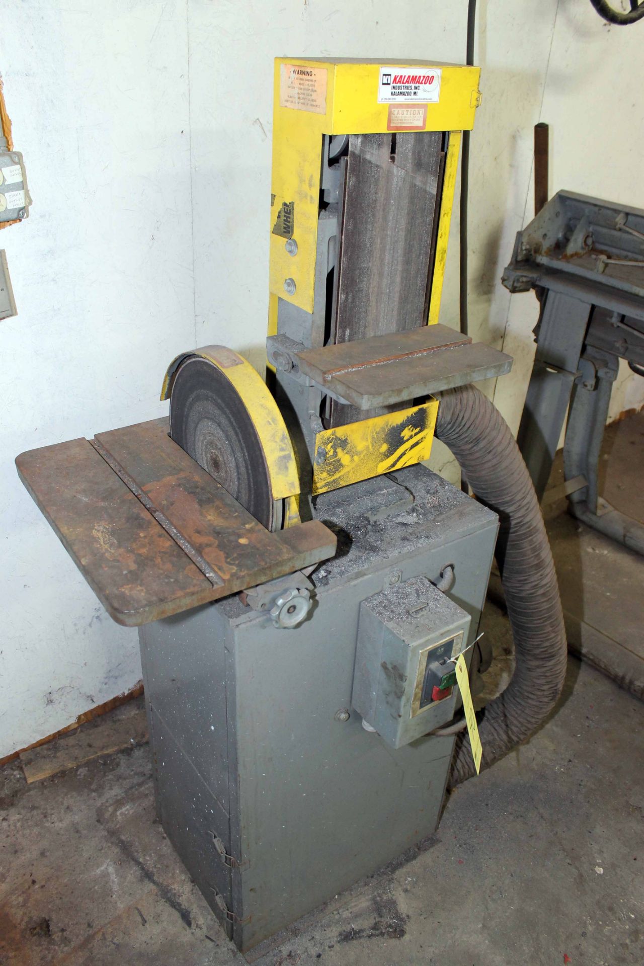 COMBINATION BELT/DISC SANDER, KALAMAZOO, 6" belt, 1" disc - Image 2 of 2