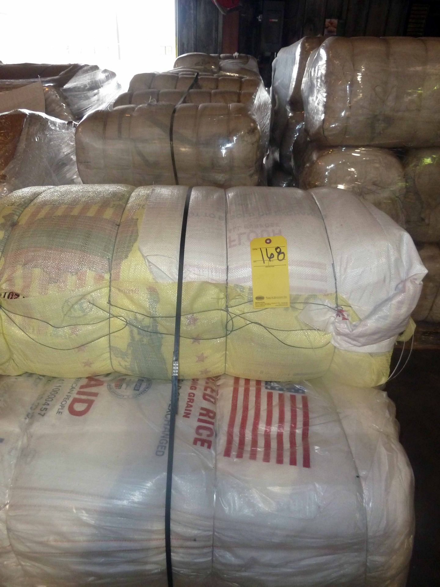LOT OF PALLETIZED WOVEN BAGS, APPROX. 3,000 BAGS