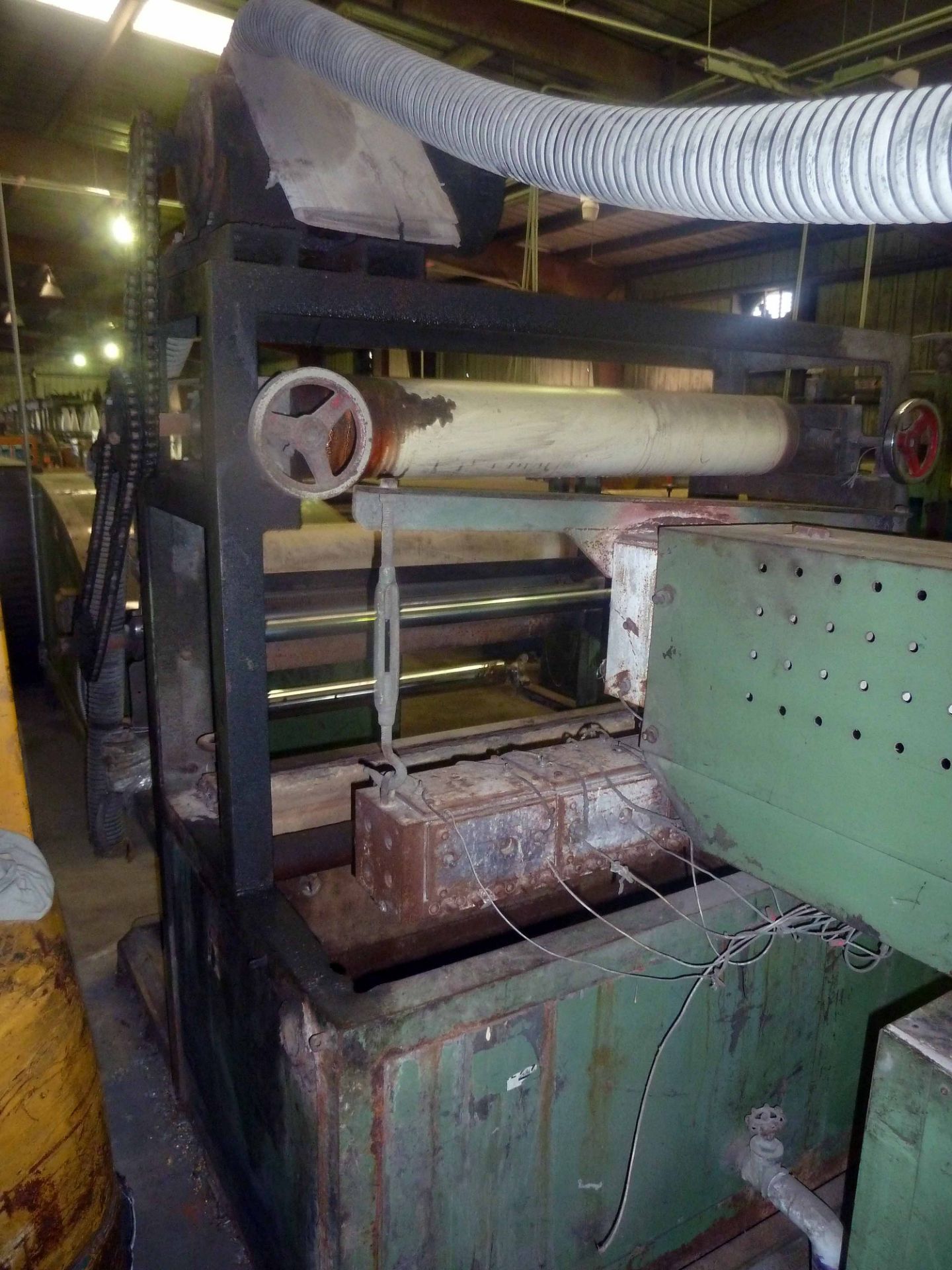 PP/HDPE FLAT YARN EXTRUSION LINE, CHIN MING MACHINERY CO. LTD. MDL. JS-100X, new 1986, ribbon - Image 2 of 4