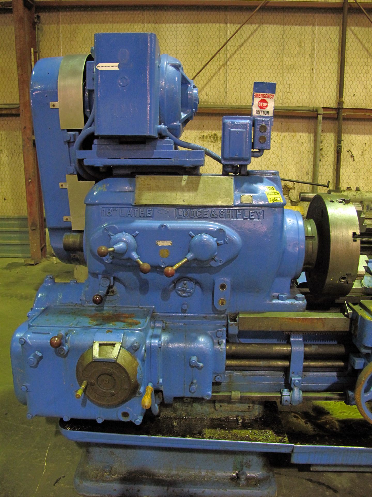 ENGINE LATHE, LODGE & SHIPLEY 20â€ X 120â€, 11" sw. over crosslide, (24) spdl. spds: 9- 500 RPM, - Image 4 of 10