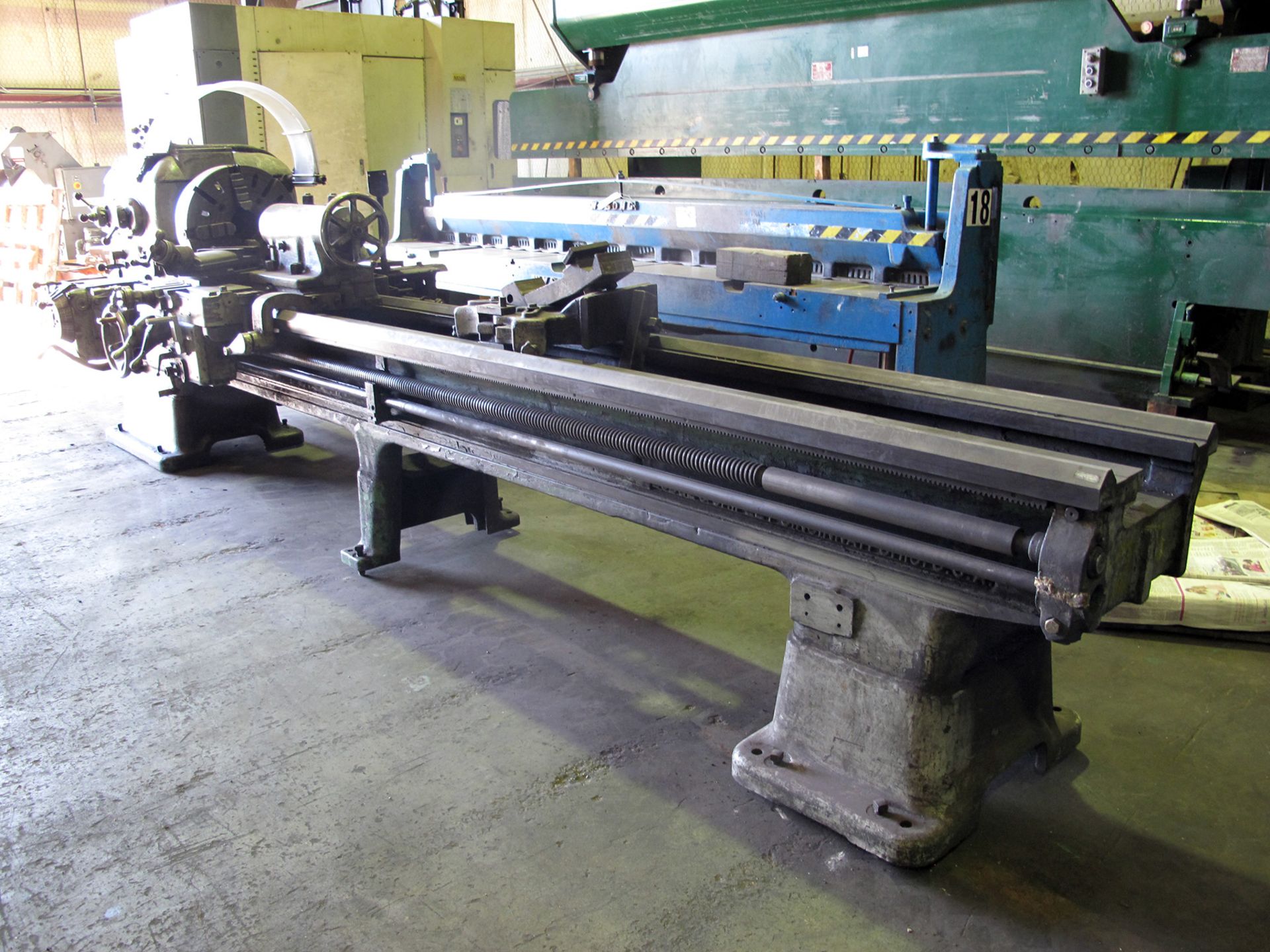 ENGINE LATHE, LODGE & SHIPLEY 24" X 120", Mdl. 20, 14" over crosslide, spds: 9-500 RPM, fds: 0. - Image 6 of 9