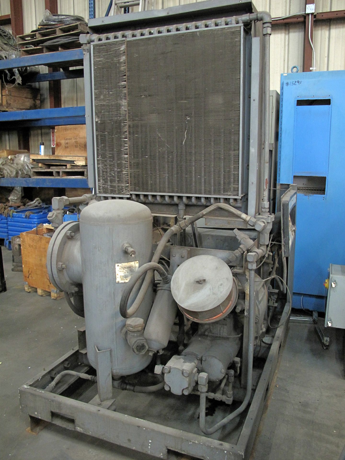 ROTARY SCREW TYPE AIR COMPRESSOR, INGERSOLL RAND MDL. SSR2000, 75 HP motor