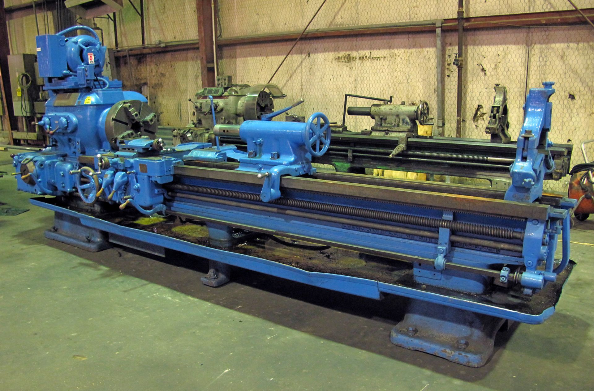 ENGINE LATHE, LODGE & SHIPLEY 20â€ X 120â€, 11" sw. over crosslide, (24) spdl. spds: 9- 500 RPM, - Image 3 of 10