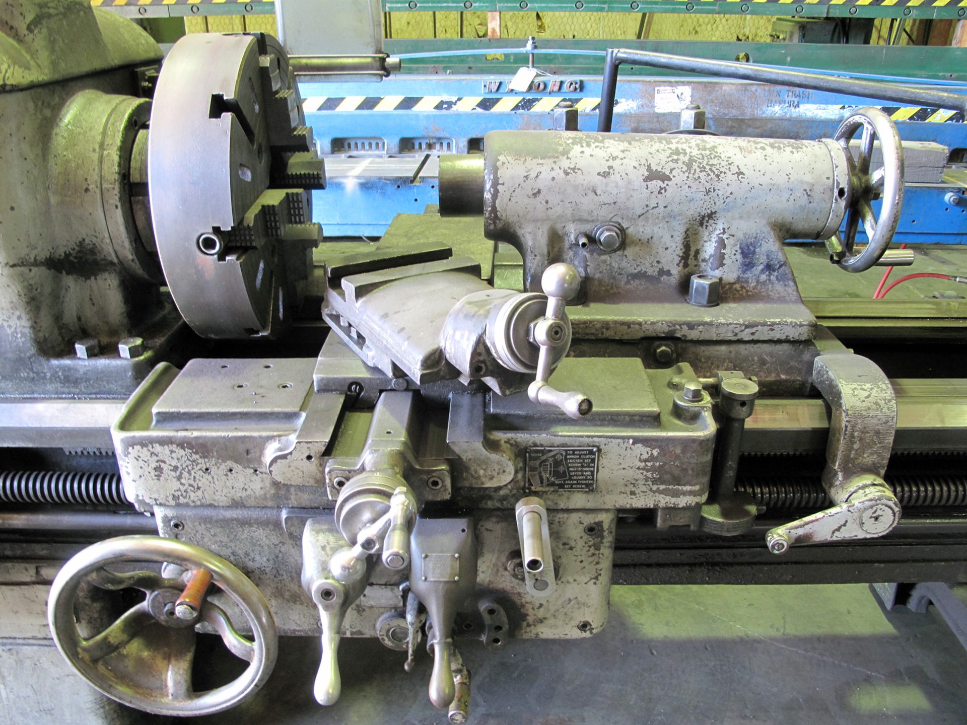 ENGINE LATHE, LODGE & SHIPLEY 24" X 120", Mdl. 20, 14" over crosslide, spds: 9-500 RPM, fds: 0. - Image 4 of 9