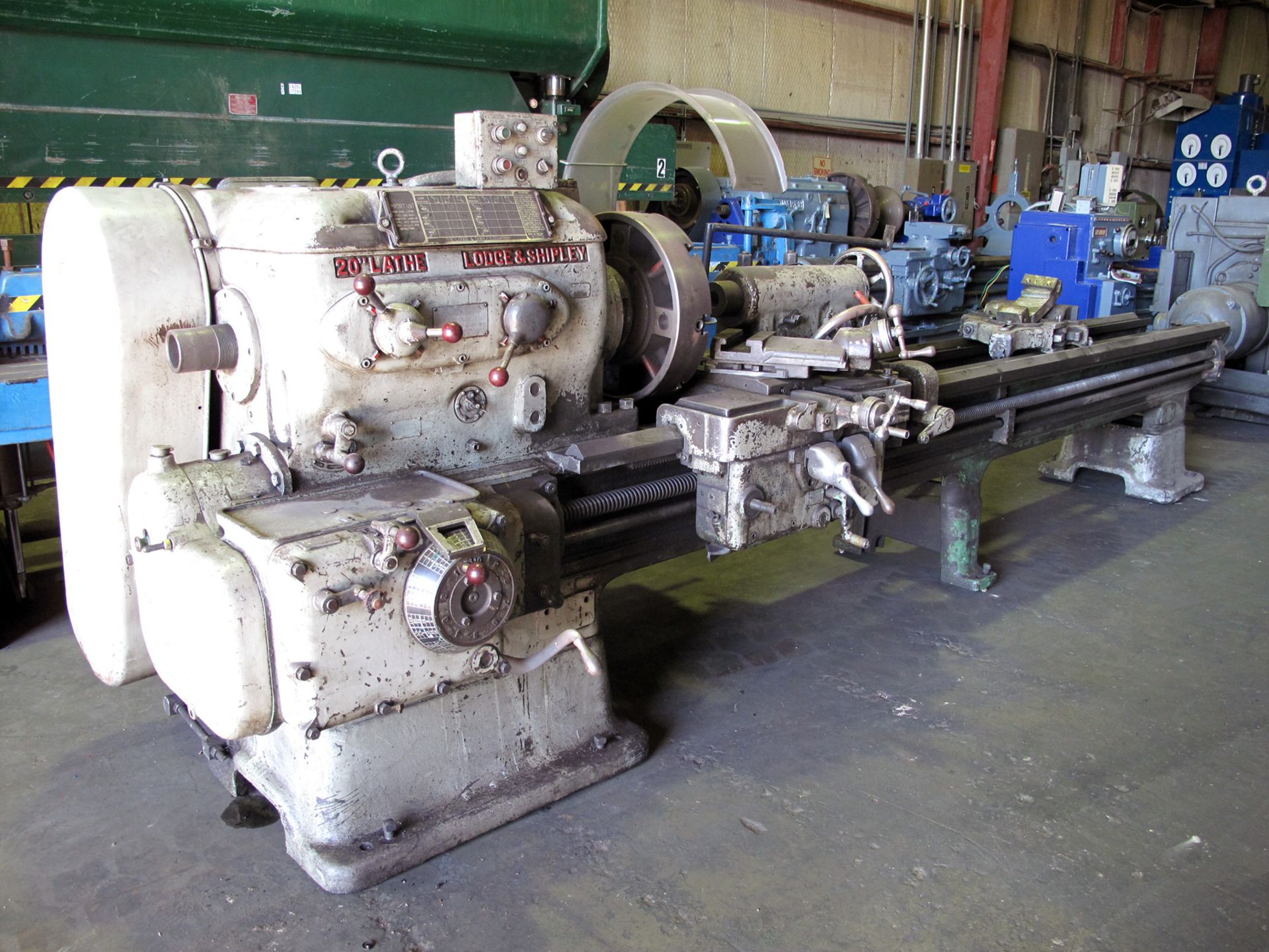 ENGINE LATHE, LODGE & SHIPLEY 24" X 120", Mdl. 20, 14" over crosslide, spds: 9-500 RPM, fds: 0. - Image 2 of 9