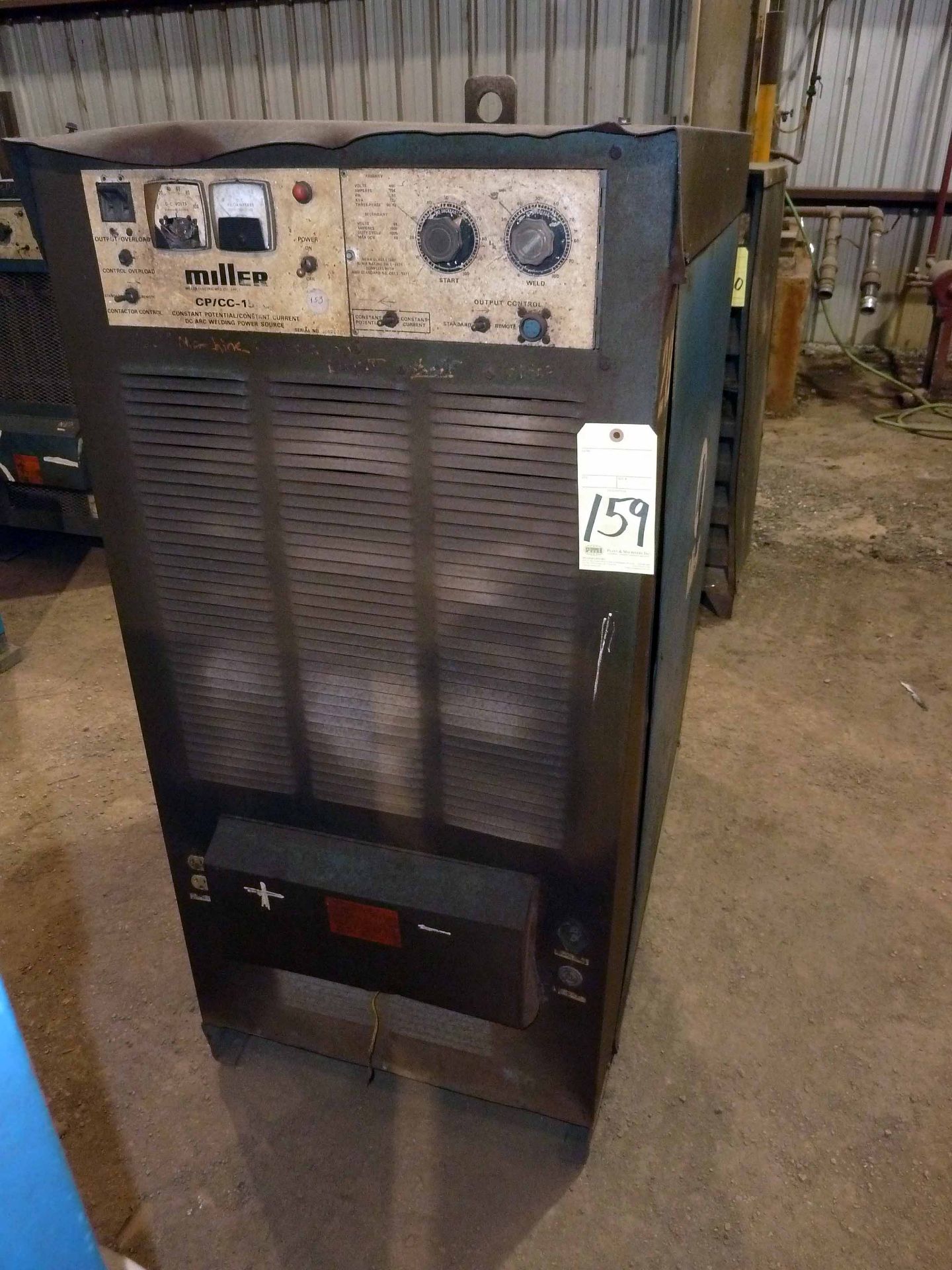 WELDING MACHINE, MILLER MDL. CP/CC-1500P, 1,500 amps @ 44 v., 100% duty cycle, S/N JC620025