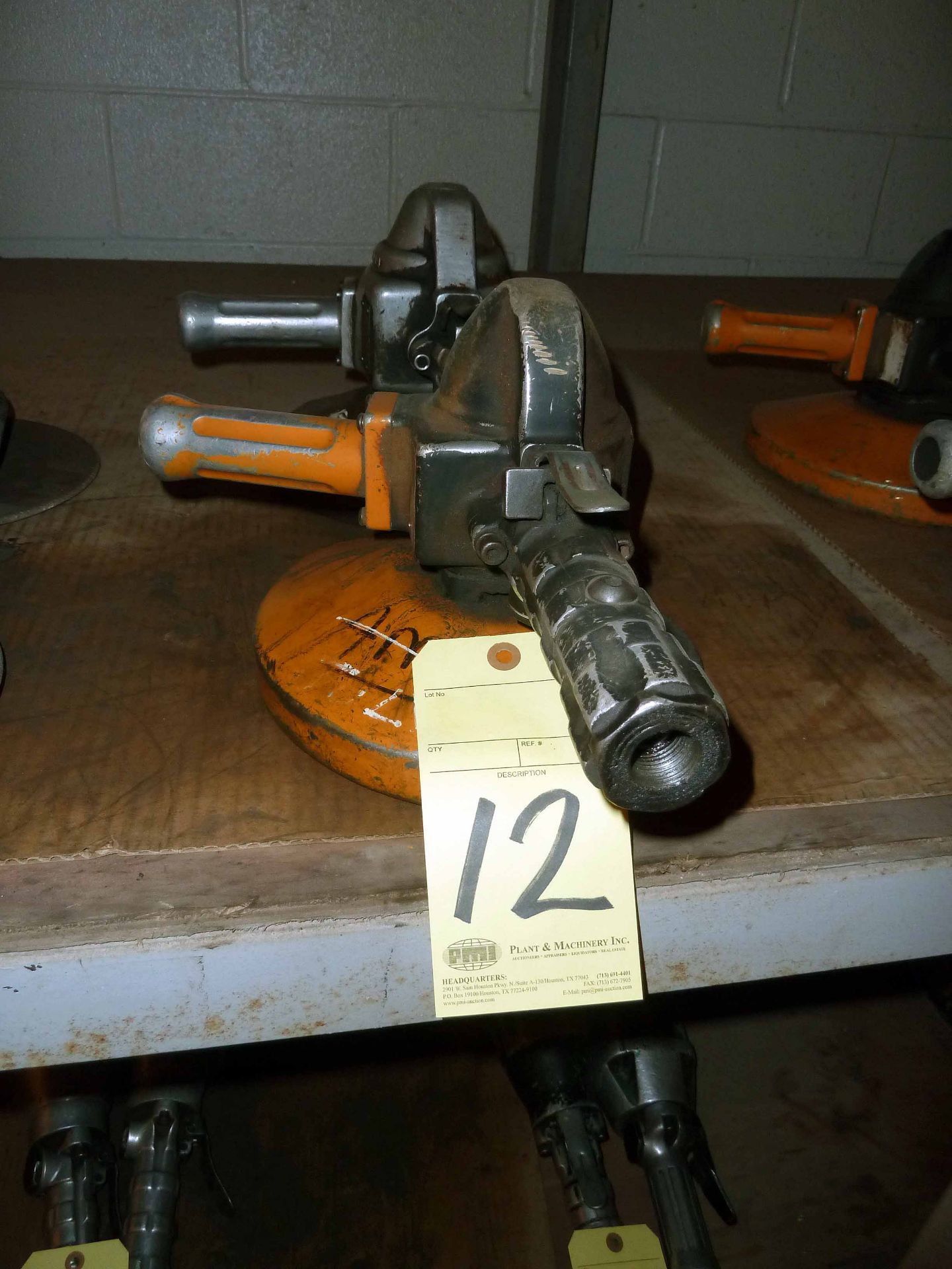 LOT OF PNEUMATIC VERTICAL GRINDERS (2), 7-1/2"