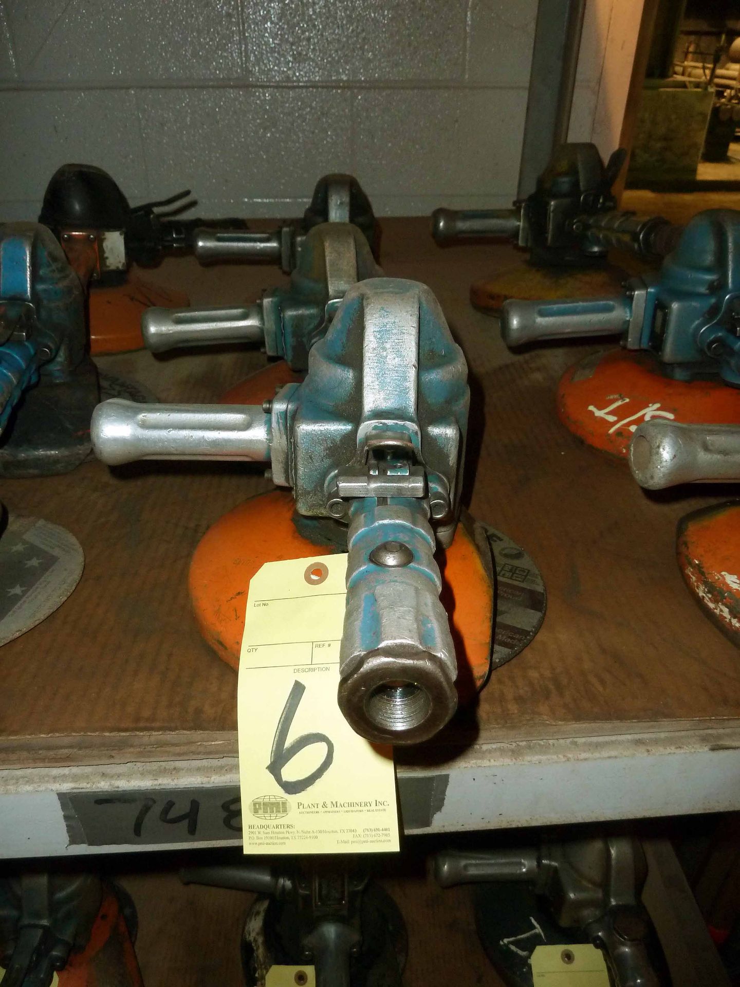 LOT OF PNEUMATIC VERTICAL GRINDERS (3), 7-1/2"