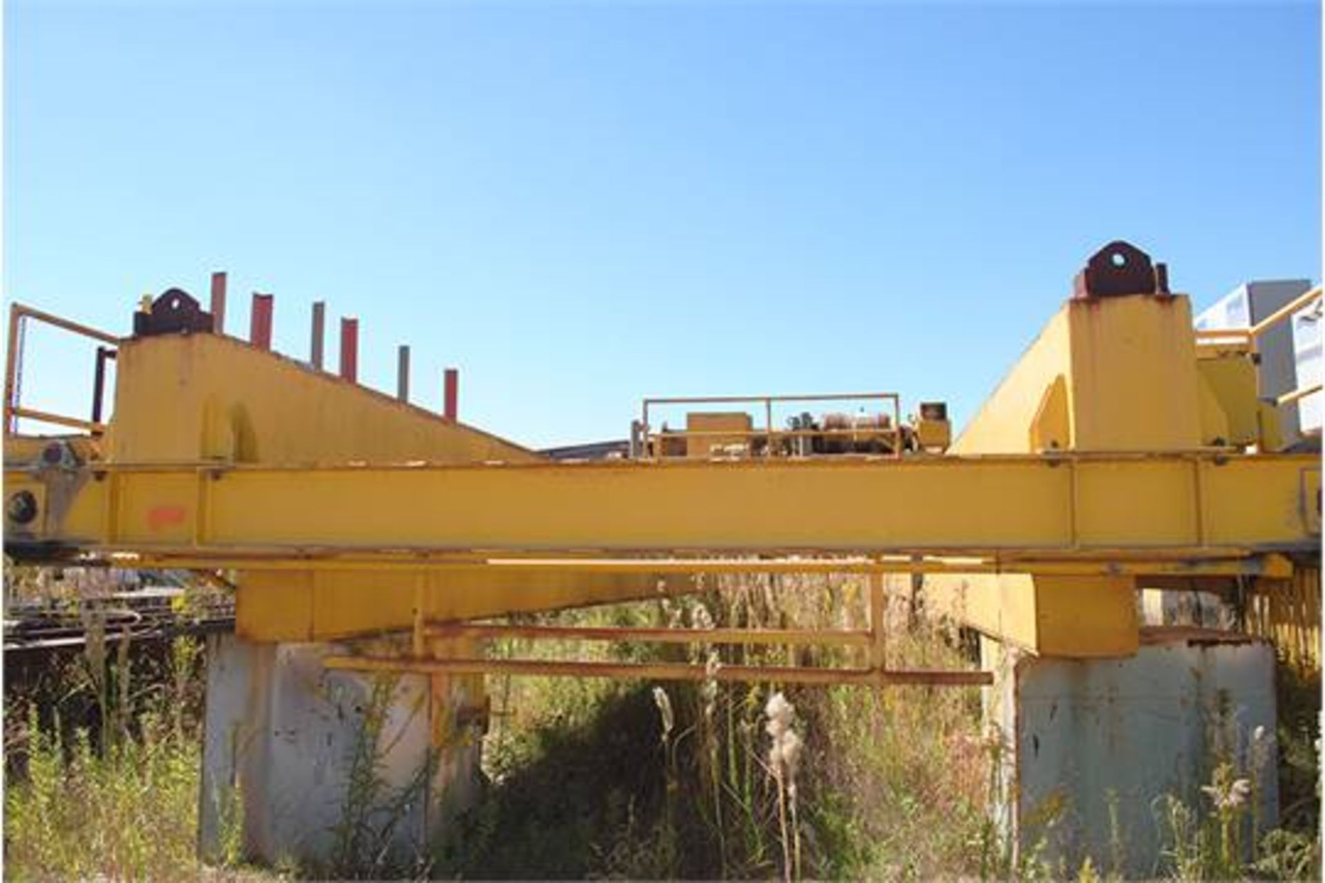 OVERHEAD BRIDGE CRANE, LANDEL 20 T. X APPROX. 67' SPAN, dbl. box girder, top riding, pendant - Image 2 of 2