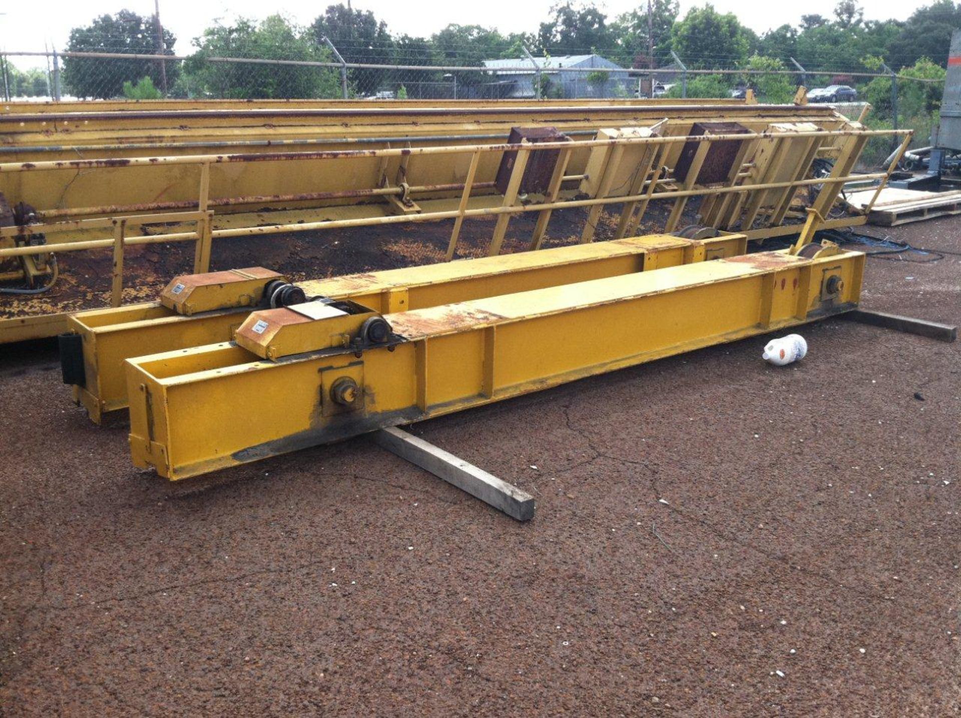 OVERHEAD BRIDGE CRANE, LANDEL 30 T. X 57' SPAN DOUBLE GIRDER, new 1975, center drive, 30 T. cap. - Image 2 of 5