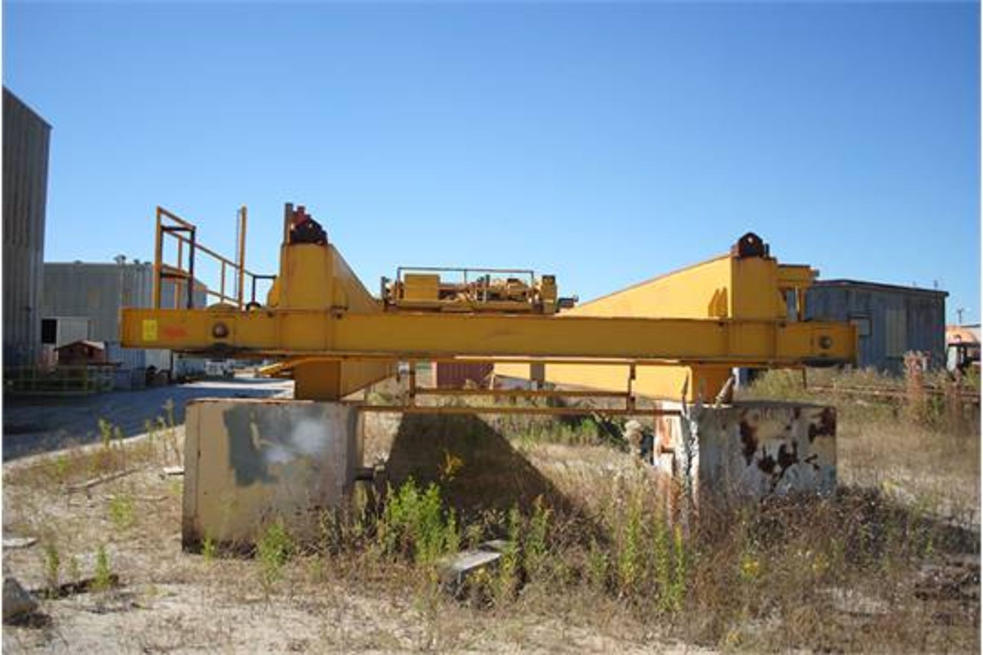 OVERHEAD BRIDGE CRANE, LANDEL 20 T. X APPROX. 67' SPAN, dbl. box girder, top riding, pendant - Image 2 of 2